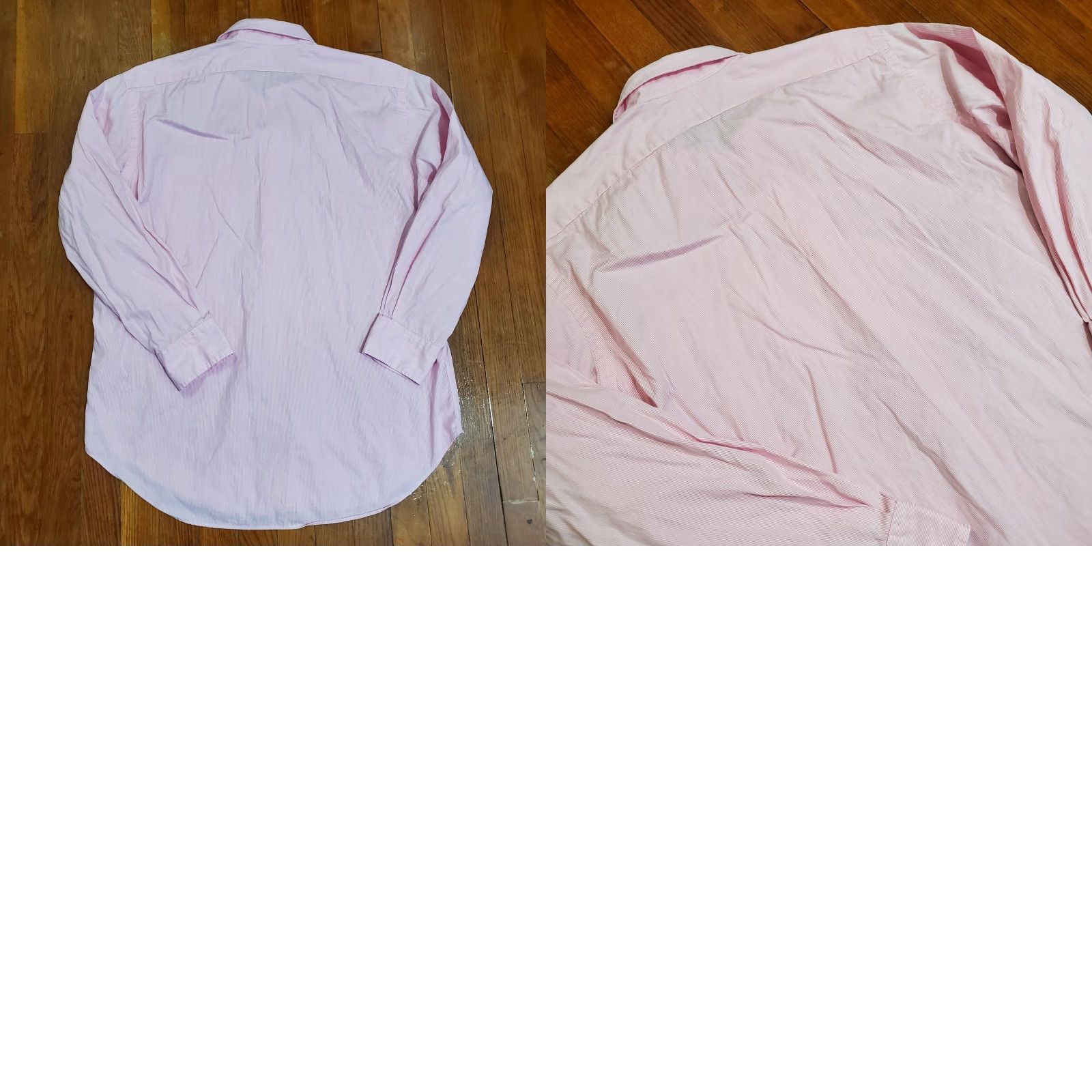 Polo Ralph Lauren Polo Ralph Lauren Shirt Mens 16.5 35/36 Pink White Stripe Andrew Classic Fit Shirt Men 16.5 Neck Long Sleeve Striped Dress Shirt Size US XL / EU 56 / 4 - 8 Thumbnail