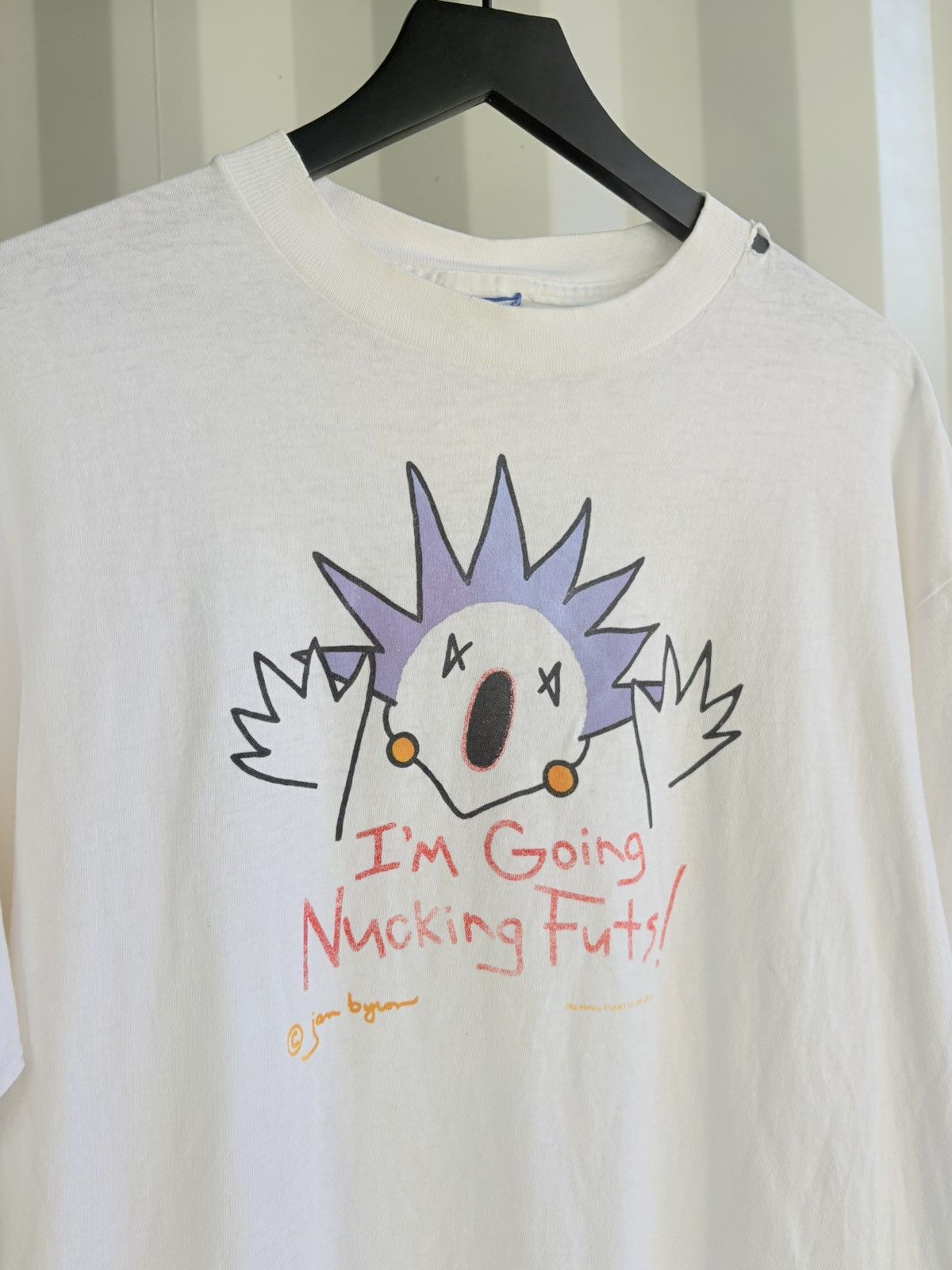 Vintage Vintage I’m Going Nucking Futs Shirt Faded Distressed Grunge Size US L / EU 52-54 / 3 - 2 Thumbnail