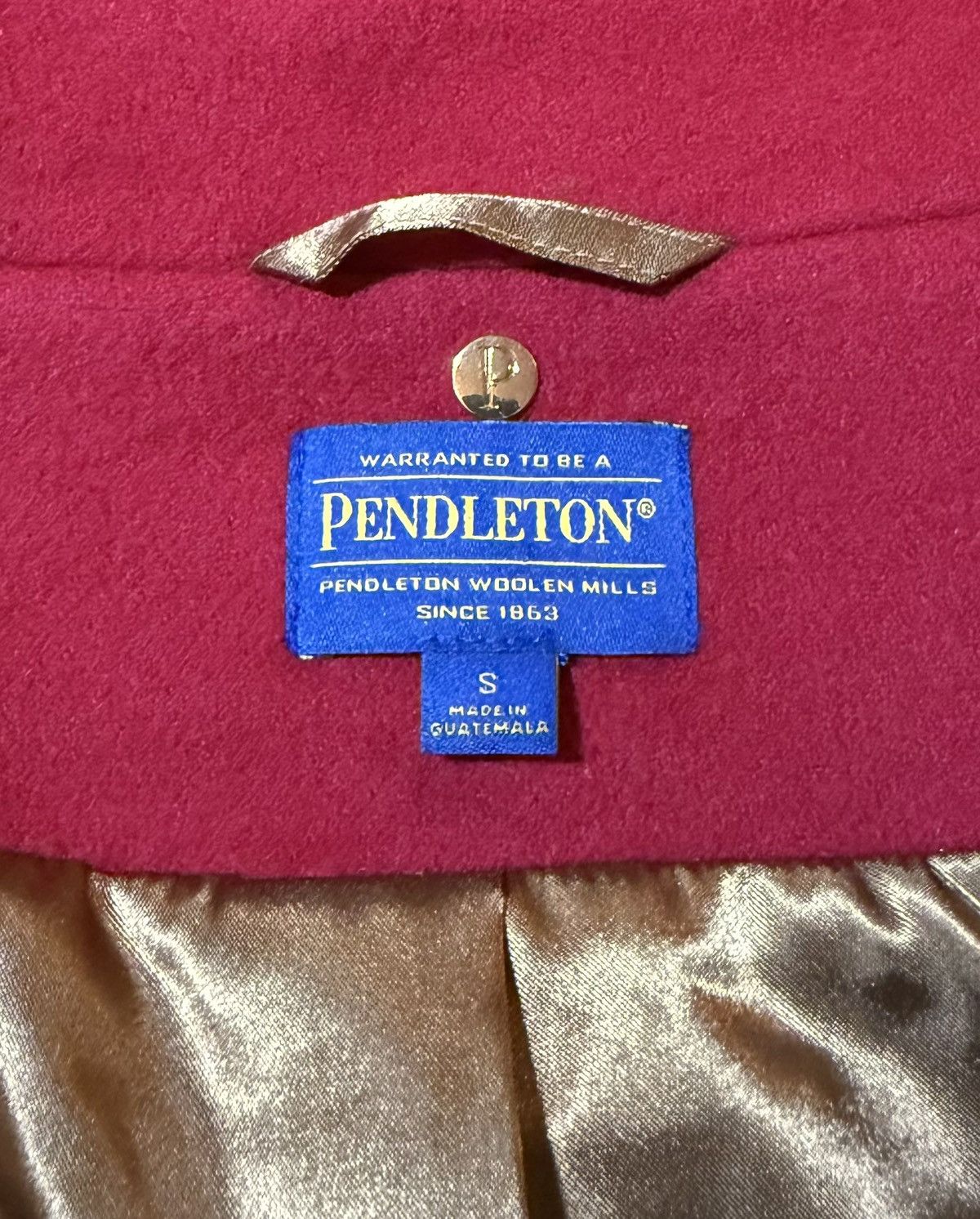 Pendleton Women’s Pendleton Wool Jacket Hooded Pea Coat Wool S Size S / US 4 / IT 40 - 2 Thumbnail