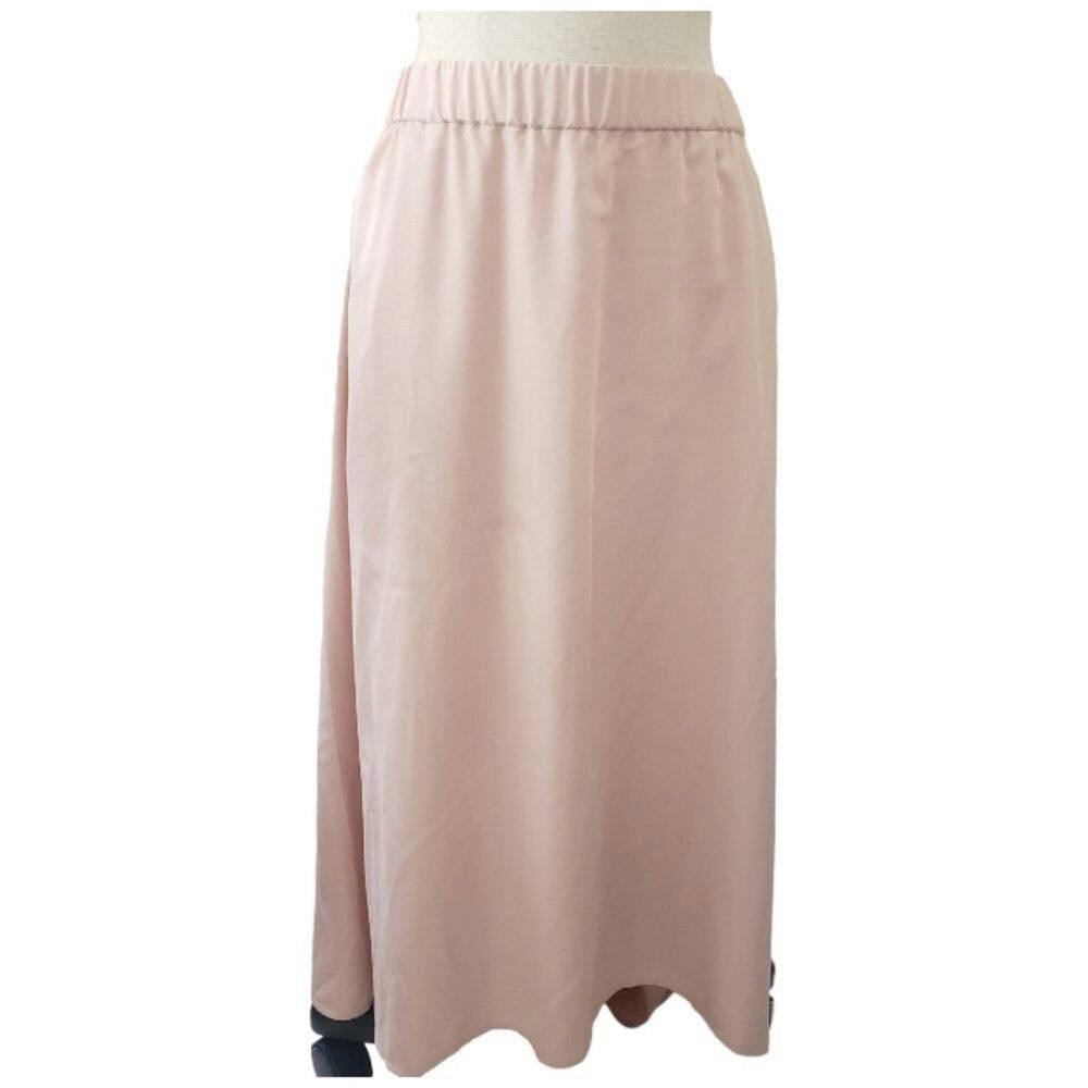 Eileen Fisher CT1509 Eileen Fisher Peach A-Line Skirt with Pockets L Size 36" / US 14 / IT 50 - 1 Thumbnail