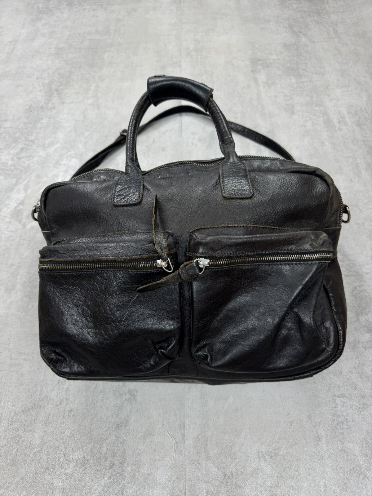 Handmade Cowboysbag leather shoulder CowBoys bag biker motorcycle bag Size ONE SIZE - 3 Thumbnail