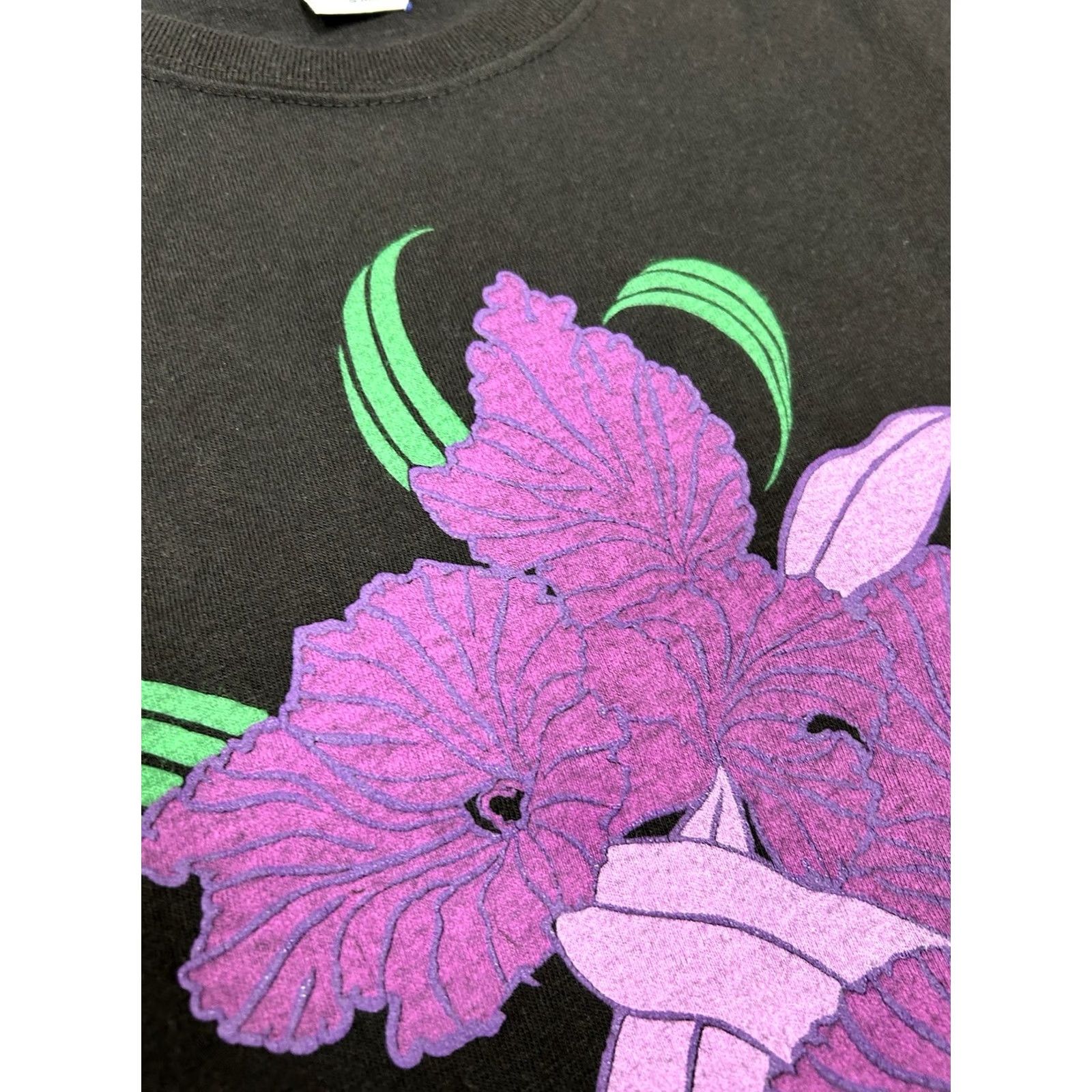 Vintage VINTAGE Crazy Shirts Hawaii T-Shirt Women’s Small Floral Iris Single Stitch USA 80s Size S / US 4 / IT 40 - 3 Thumbnail