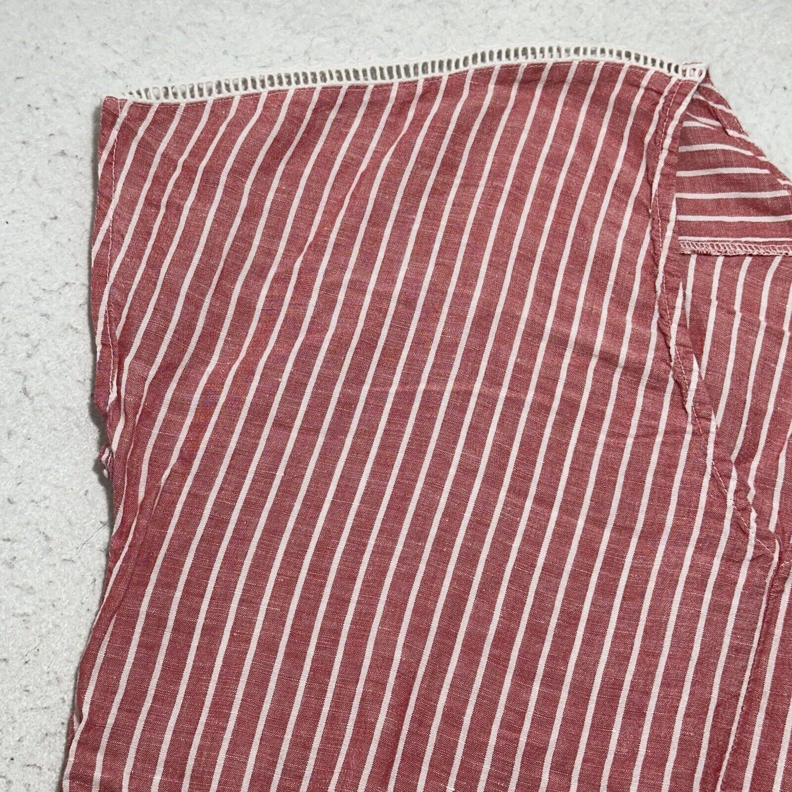 Other Mododoc Medium Linen Blend T Shirt Dress V-Neck Drawstring Size M / US 6-8 / IT 42-44 - 6 Thumbnail