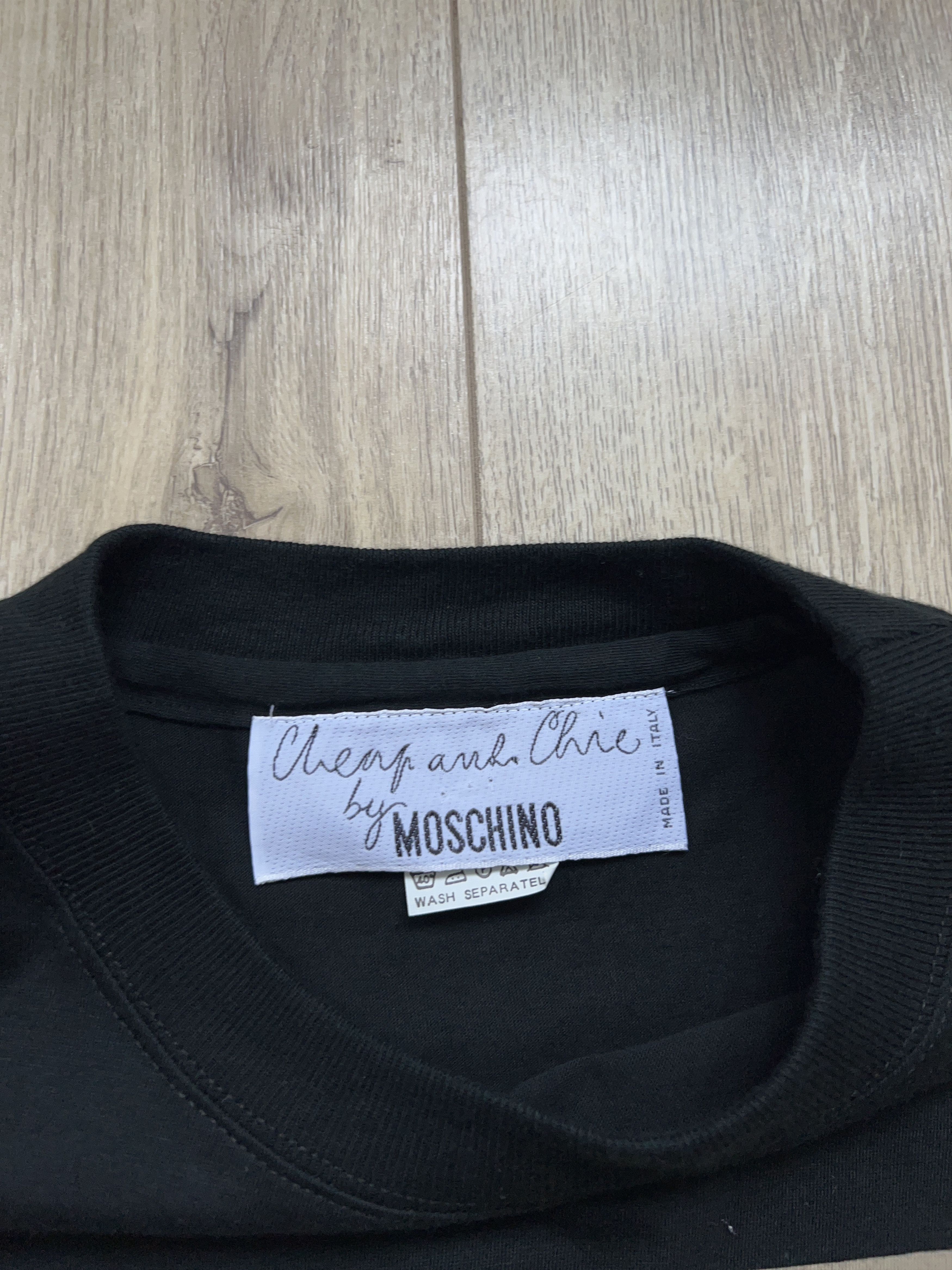 Moschino Cheap and Chic Big Logo T Shirt Tee Size XL Made in Italy Size US XL / EU 56 / 4 - 3 Thumbnail