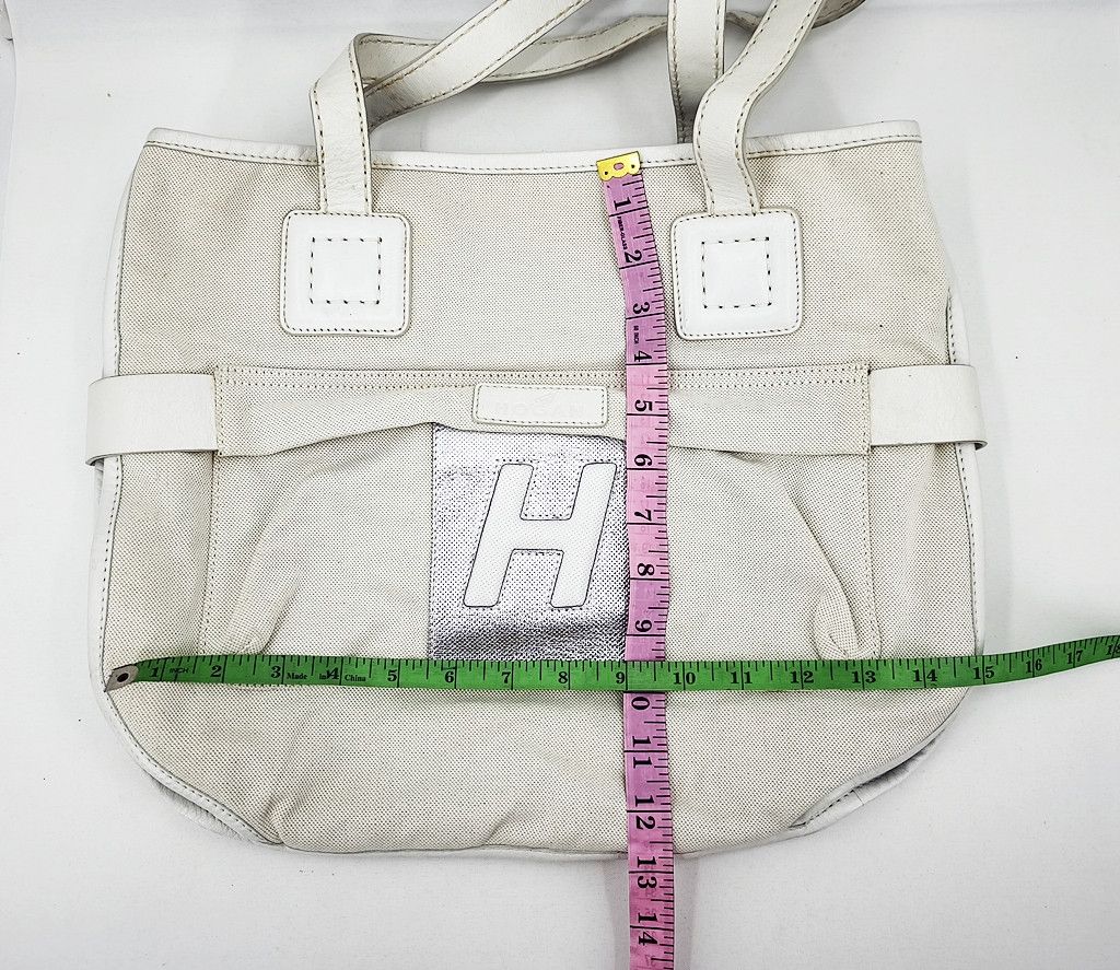 Hogan HOGAN White canvas expandable tote bag Size ONE SIZE - 15 Thumbnail