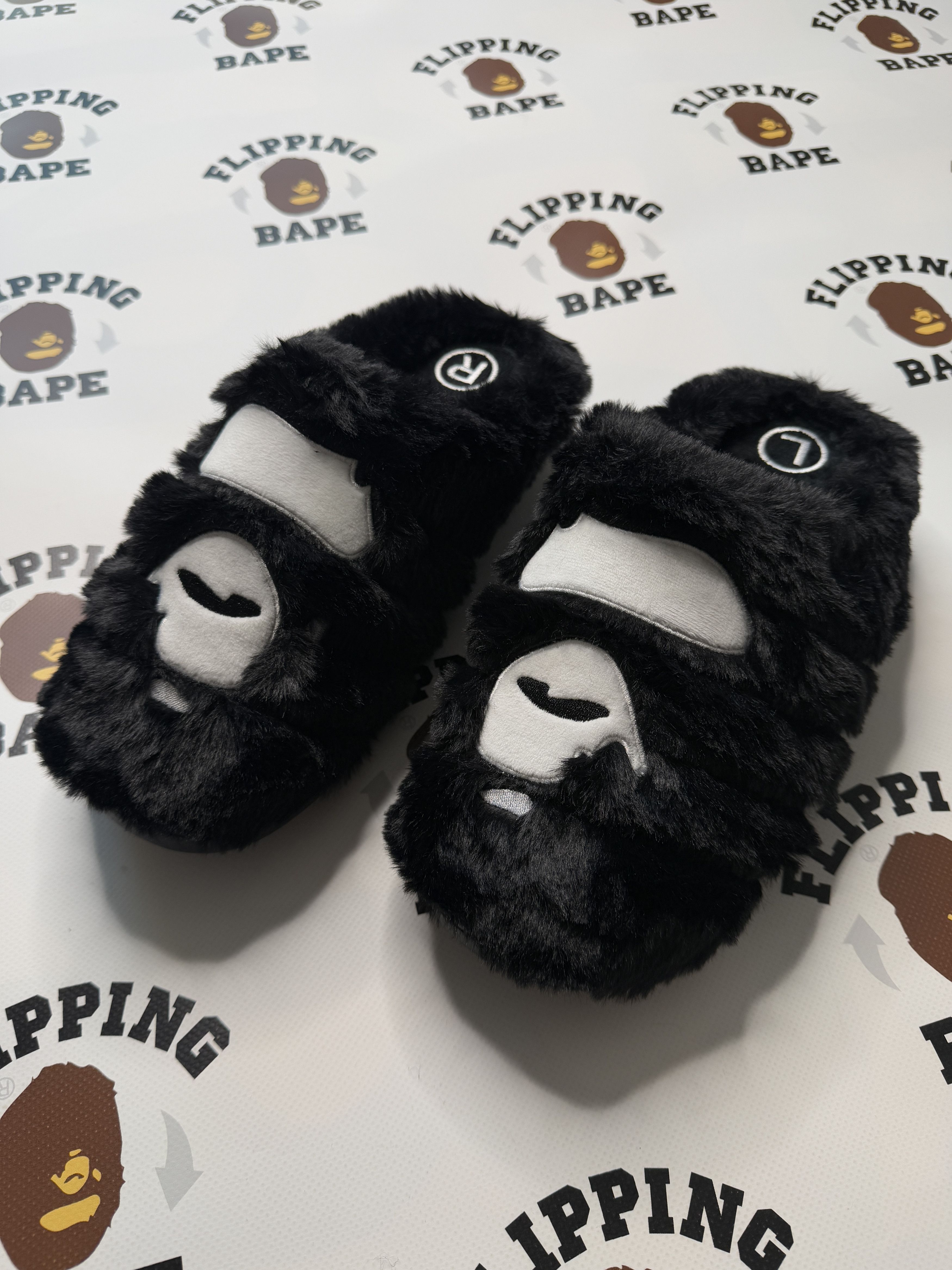 A BATHING APE × SUBU ☆ Ape Head Puffer Sandals ‘Black’ BAPE x Subu Ape Head Puffer Sandals (Black) – Corporate