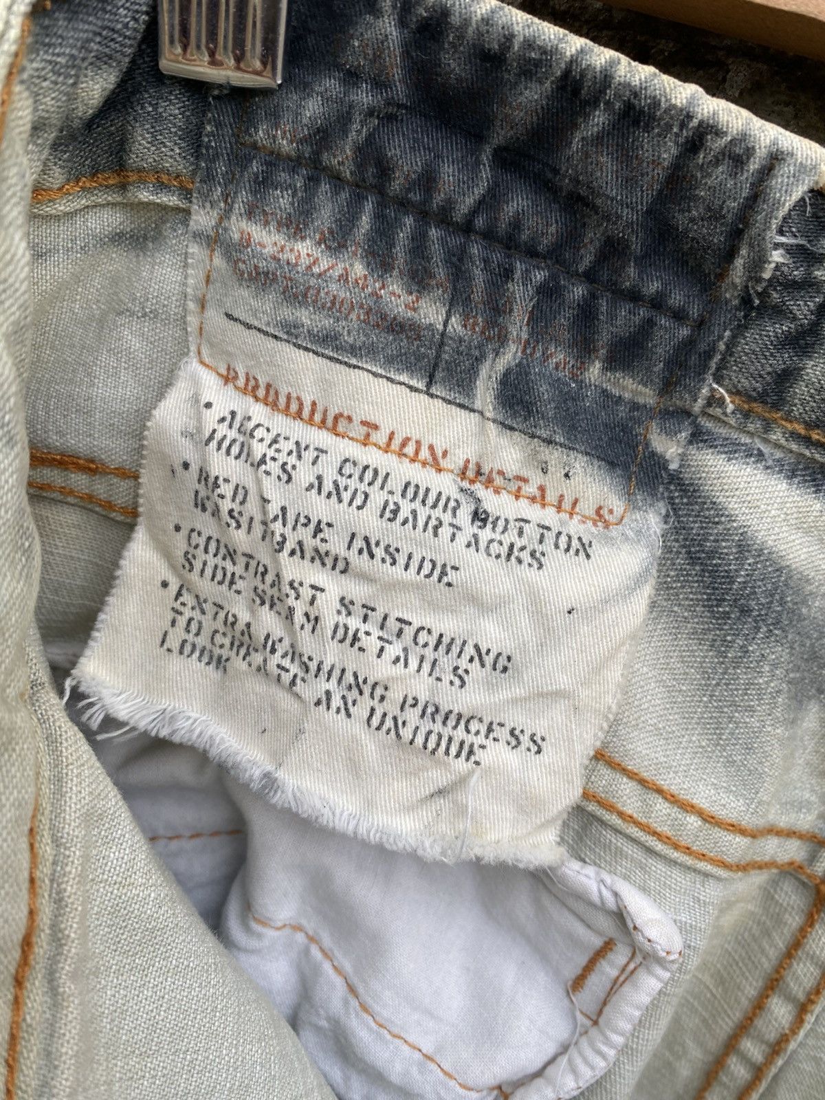 Japanese Brand Tough Jeansmith Lion Patch Banana Bootcut Jeans Size US 30 / EU 46 - 14 Thumbnail