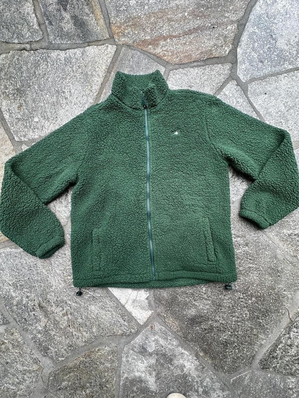 Green staple Sherpa fleece