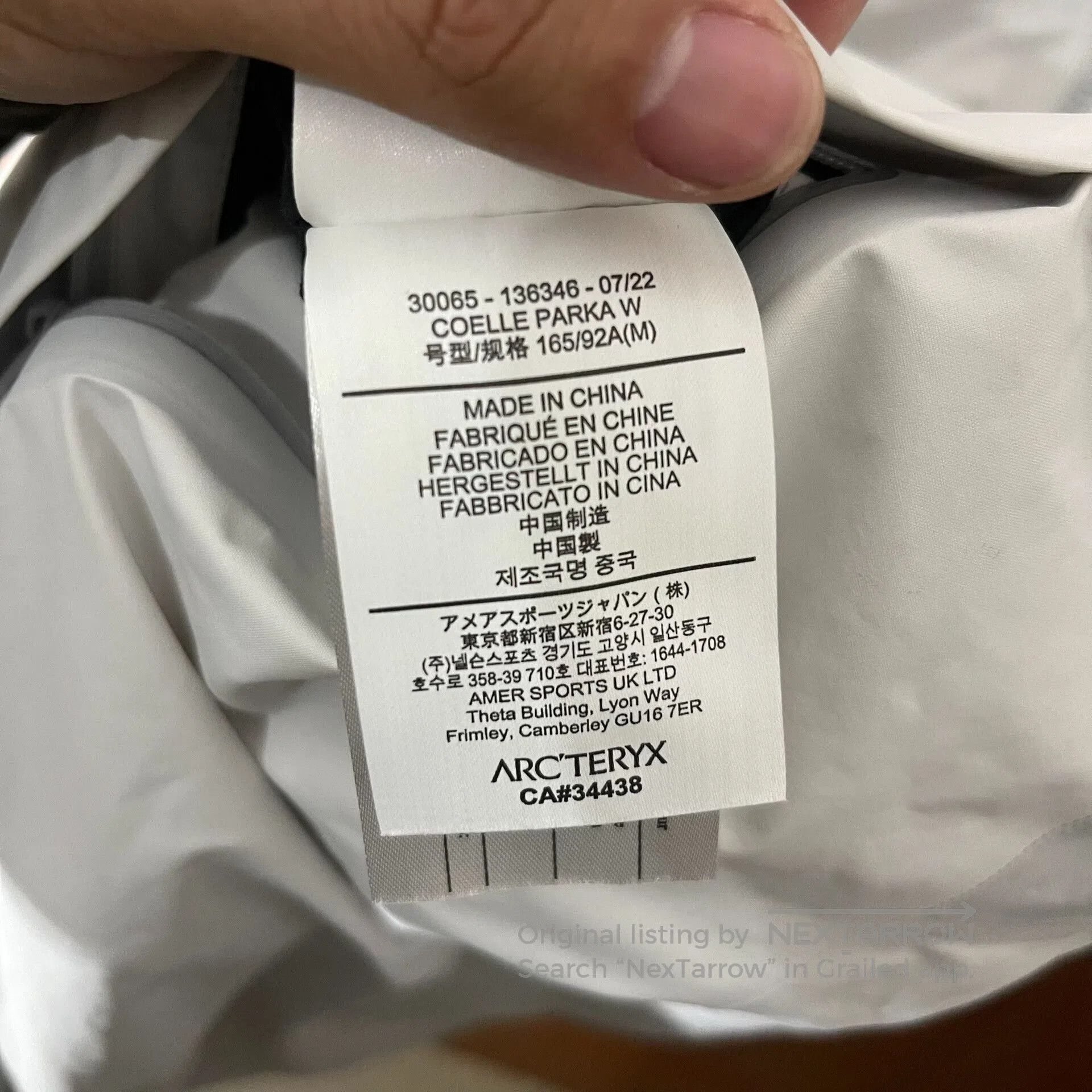 Arcteryx Coelle Parka W Waterproof Jacket.