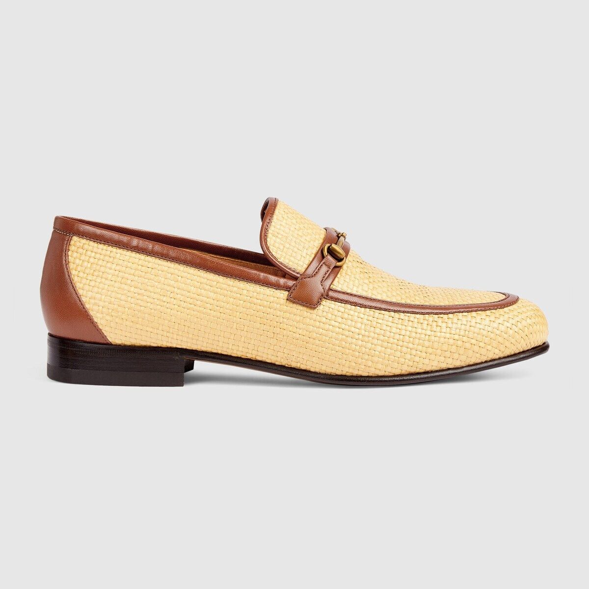 Gucci o1s1wg110125 Horsebit Loafers in Beige/Brown Size US 7.5 / EU 40-41 - 1 Thumbnail