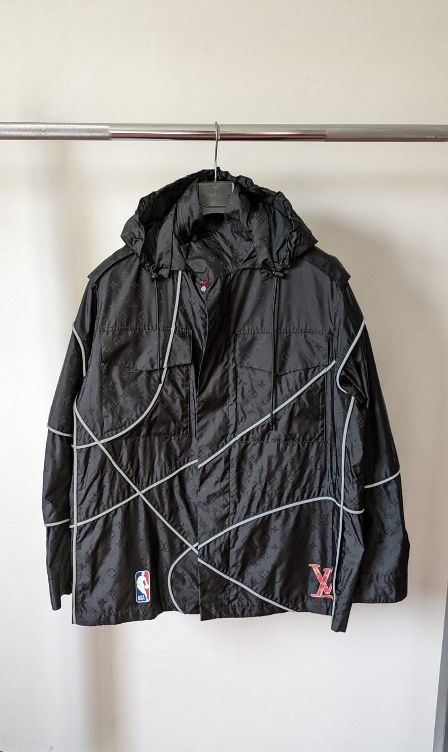 Parka Louis Vuitton X NBA Noir taille 48 FR en Polyamide - 35347901