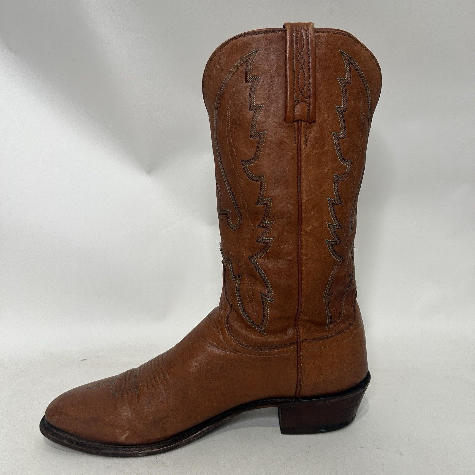 Lucchese Vintage Lucchese 1883 Cowboy Boots Style 1505 Men’s 10.5D Size US 10.5 / EU 43-44 - 8 Thumbnail