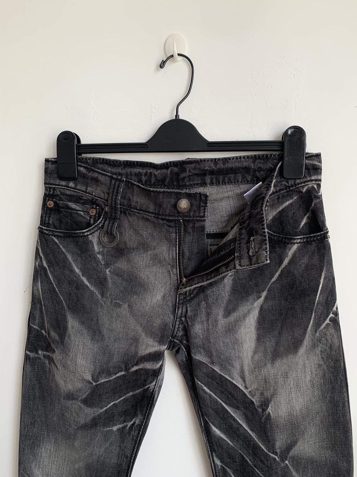 If Six Was Nine 2000s BUFFALO BOBS Curve Leg Boot Cut Jeans Size US 31 - 5 Thumbnail