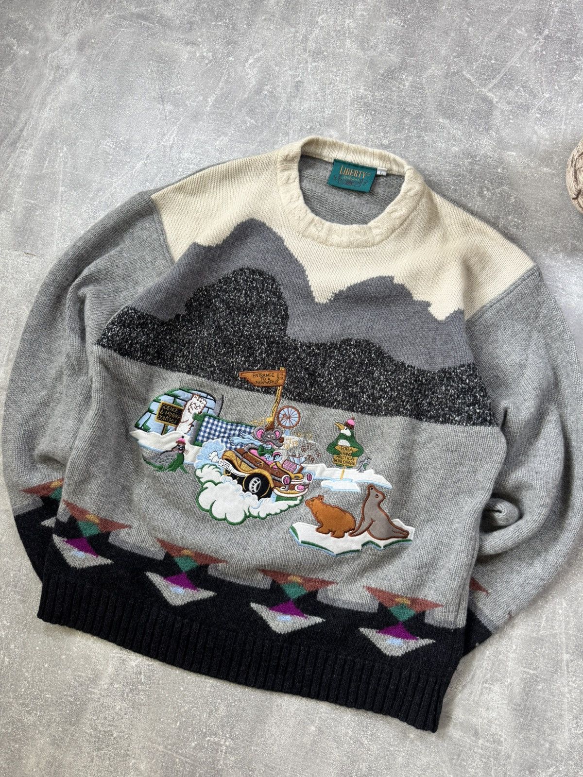 Vintage Liberty Sweaters Vintage Mens Size US L / EU 52-54 / 3 - 3 Thumbnail