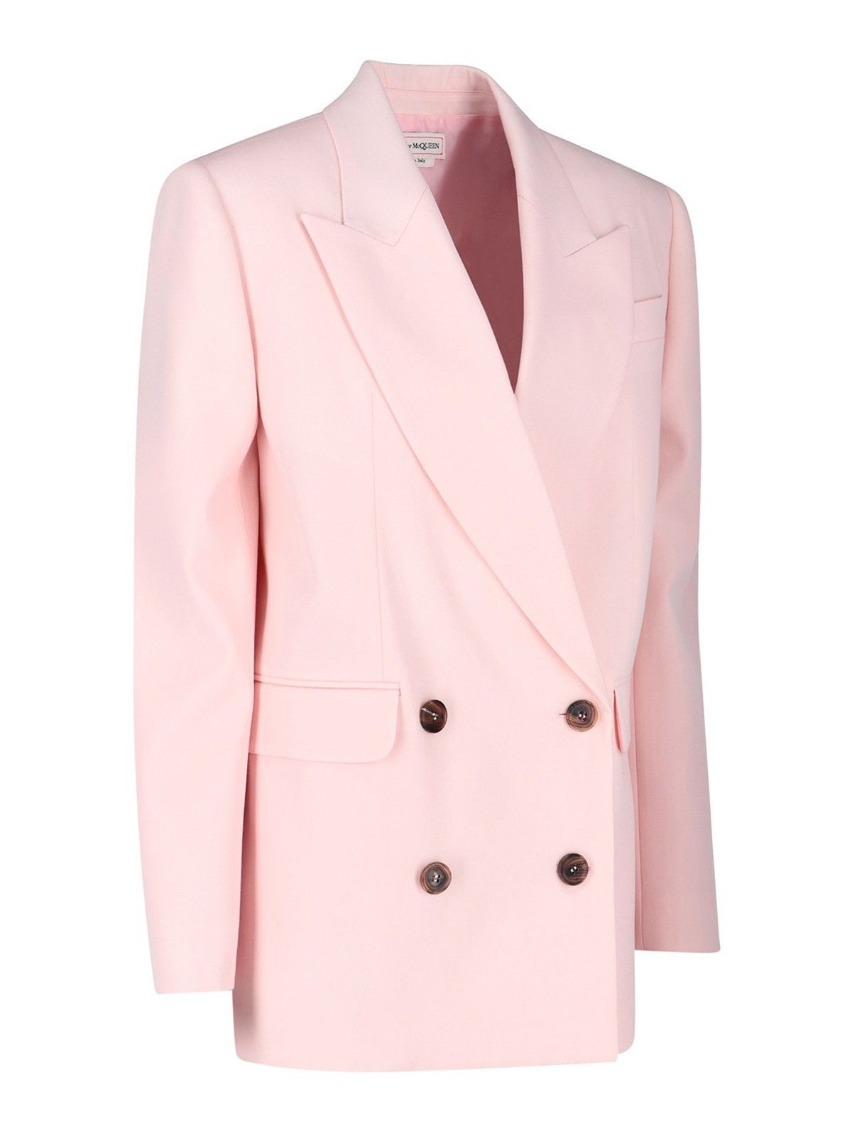 Alexander McQueen o1y0325 Blazer in Light Pink Size S / US 4 / IT 40 - 2 Thumbnail
