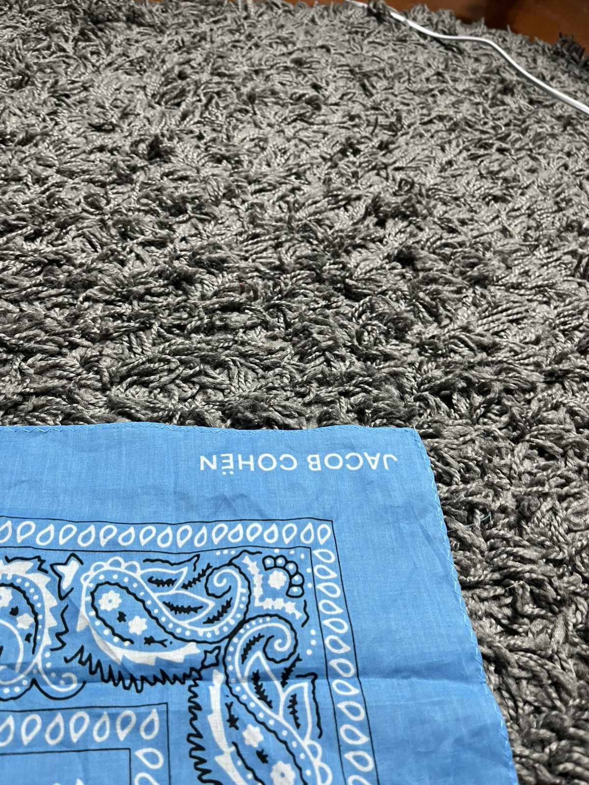 Jacob Cohen JACOB COHEN luxury cotton blue & white paisley bandana Size ONE SIZE - 3 Thumbnail