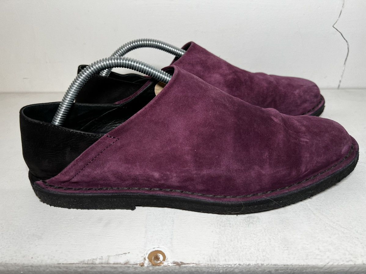 Purple and Black Suede Slip ONS