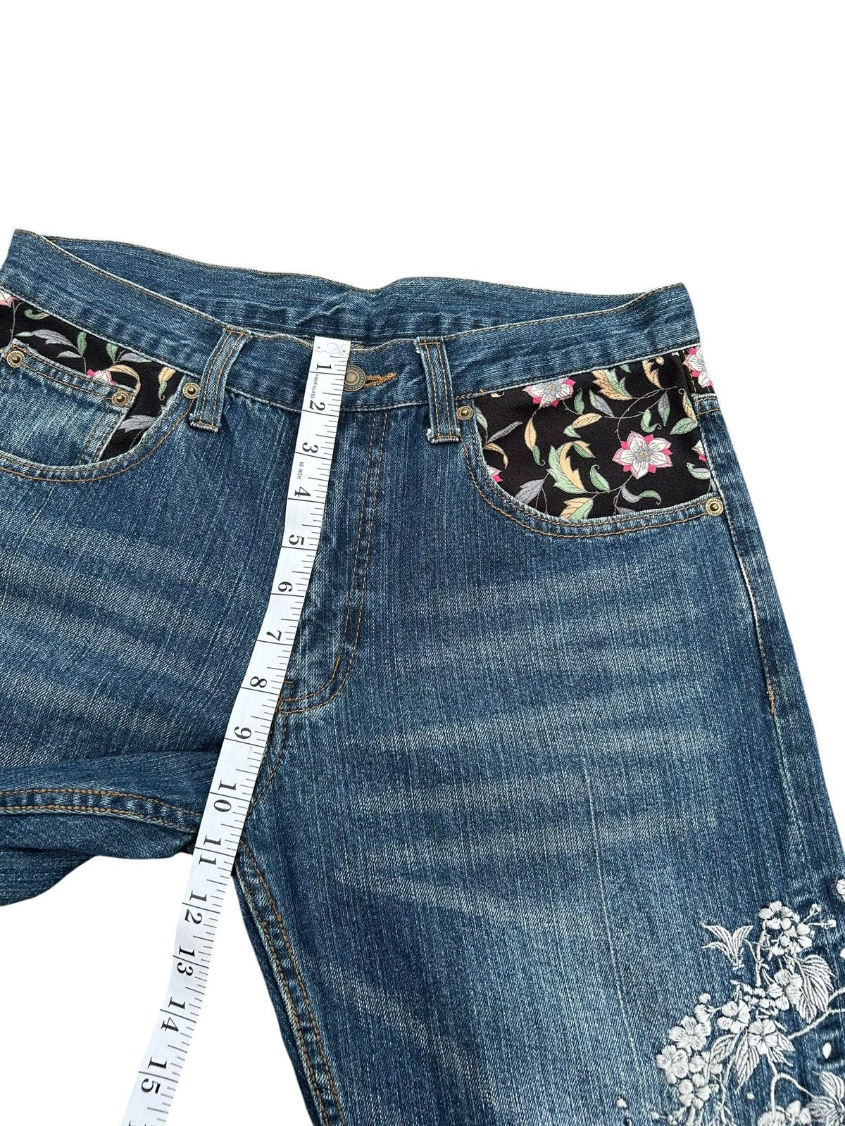 Kapital Karakuri Tamashii Japanese Inspired Distressed Denim Jeans Size US 32 / EU 48 - 16 Thumbnail