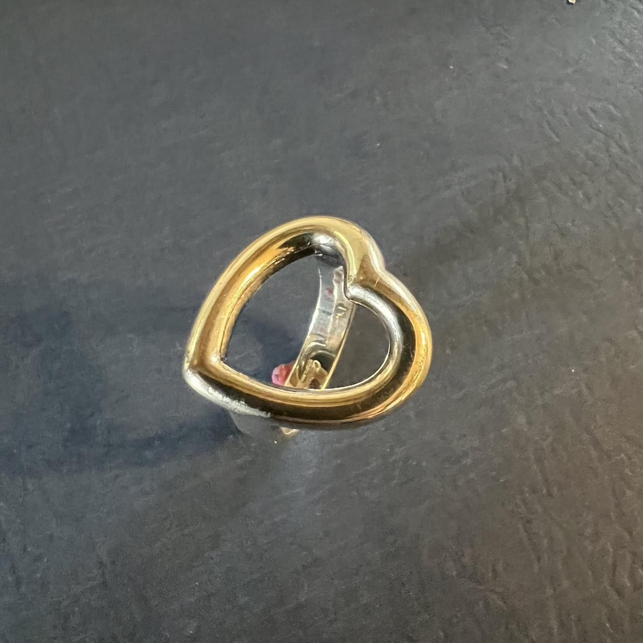 Other Idole De Christofle Sterling Silver Heart Ring Size ONE SIZE - 3 Thumbnail