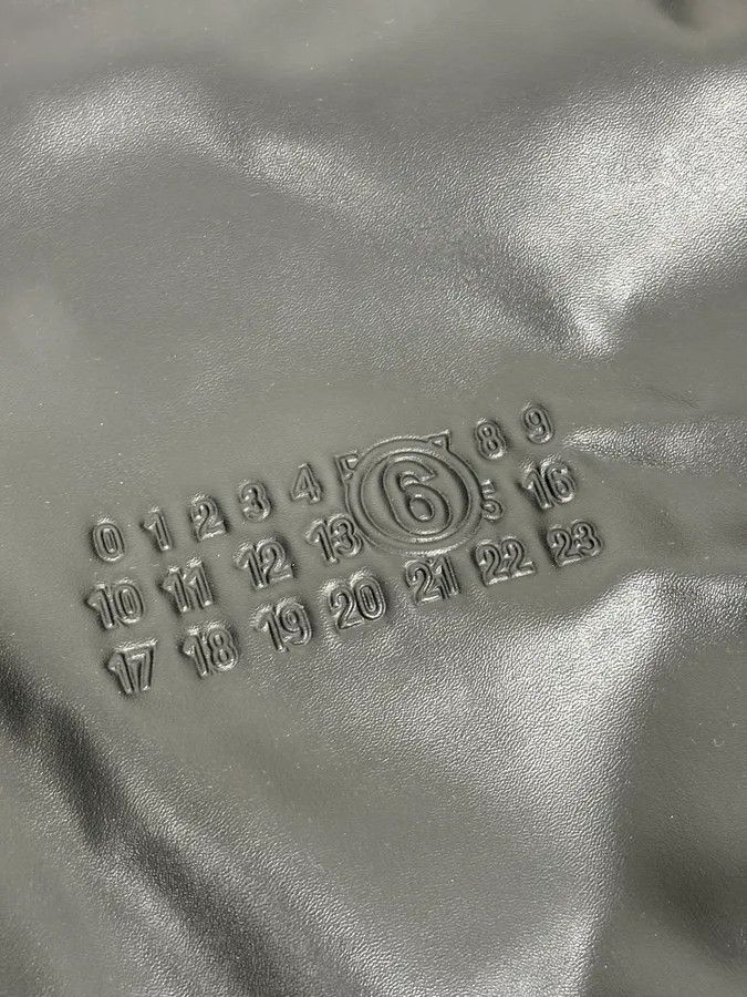 Maison Margiela FW2023 Maison Margiela Black Bomber Jacket Faux Leather Calendar Emboss Size XL Size US XL / EU 56 / 4 - 9 Thumbnail