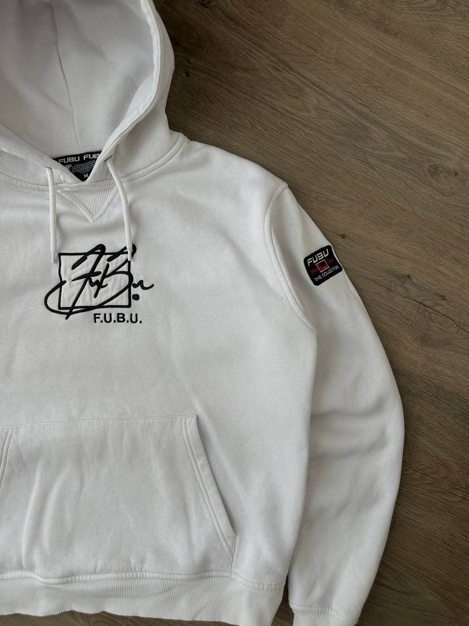 Fubu × Vintage Vintage Fubu White Centre Logo Hoodie Size US M / EU 48-50 / 2 - 3 Thumbnail