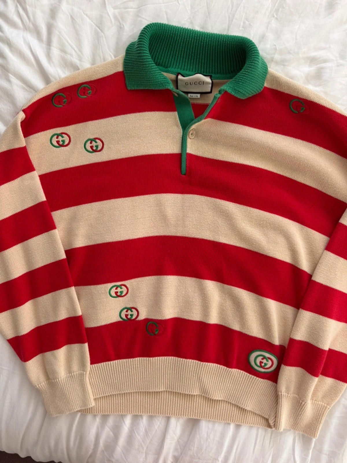 Gucci Gucci striped knit polo jumper Size XL / US 12-14 / IT 48-50 - 5 Thumbnail