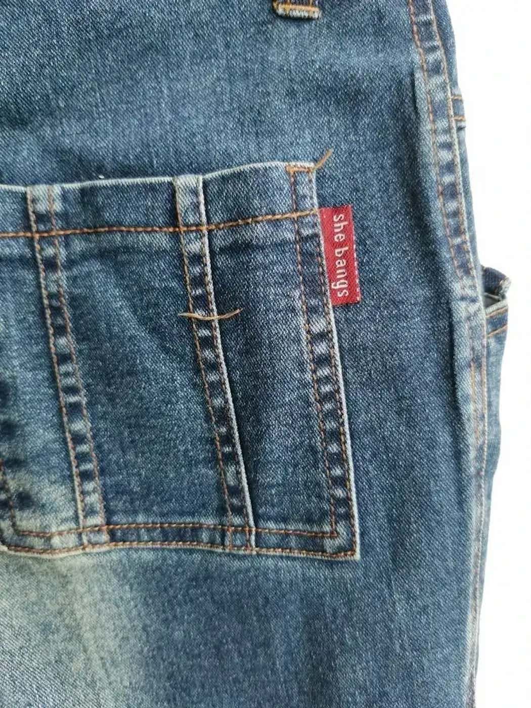 Japanese Brand She Bang Denim Cargo Multipocket Pants Size US 30 / EU 46 - 4 Thumbnail