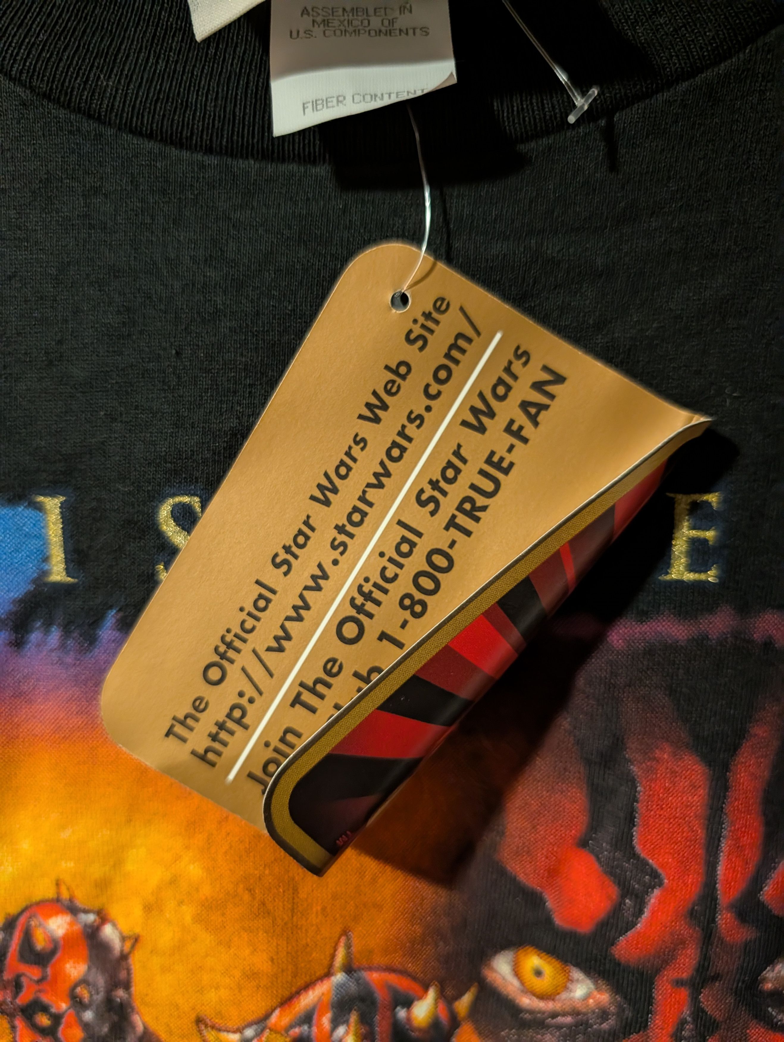 Star Wars Vintage 1999 Star Wars Darth Maul T-Shirt NWT Deadstock BOYS Size US M / EU 48-50 / 2 - 5 Thumbnail