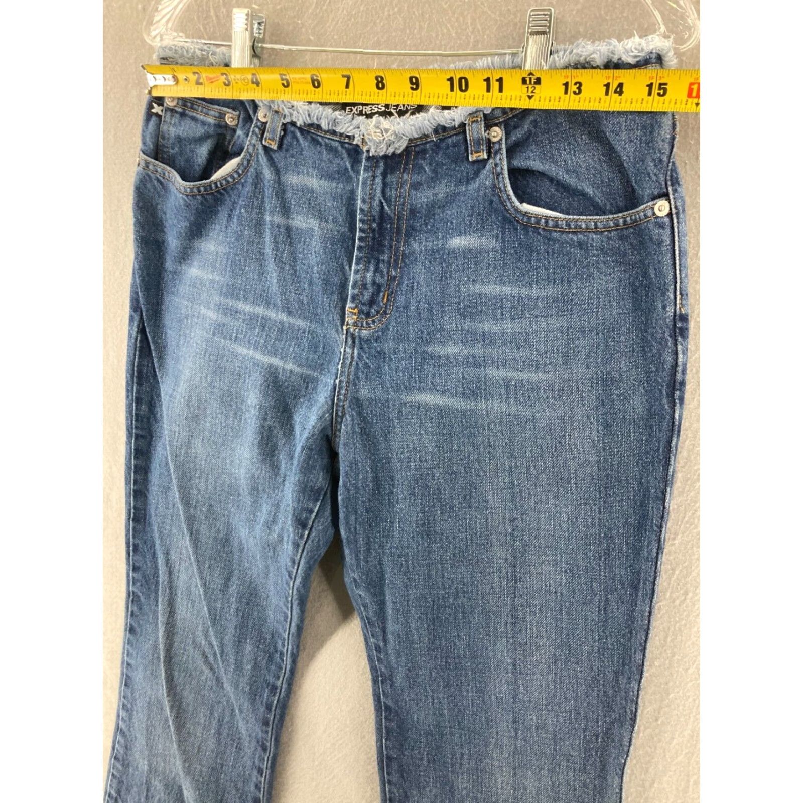 Express Express Jeans Womens 9/10 Low Rise Bootcut Denim Jeans Blue 90s Vintage Y2K Size 30" / US 8 / IT 44 - 2 Thumbnail