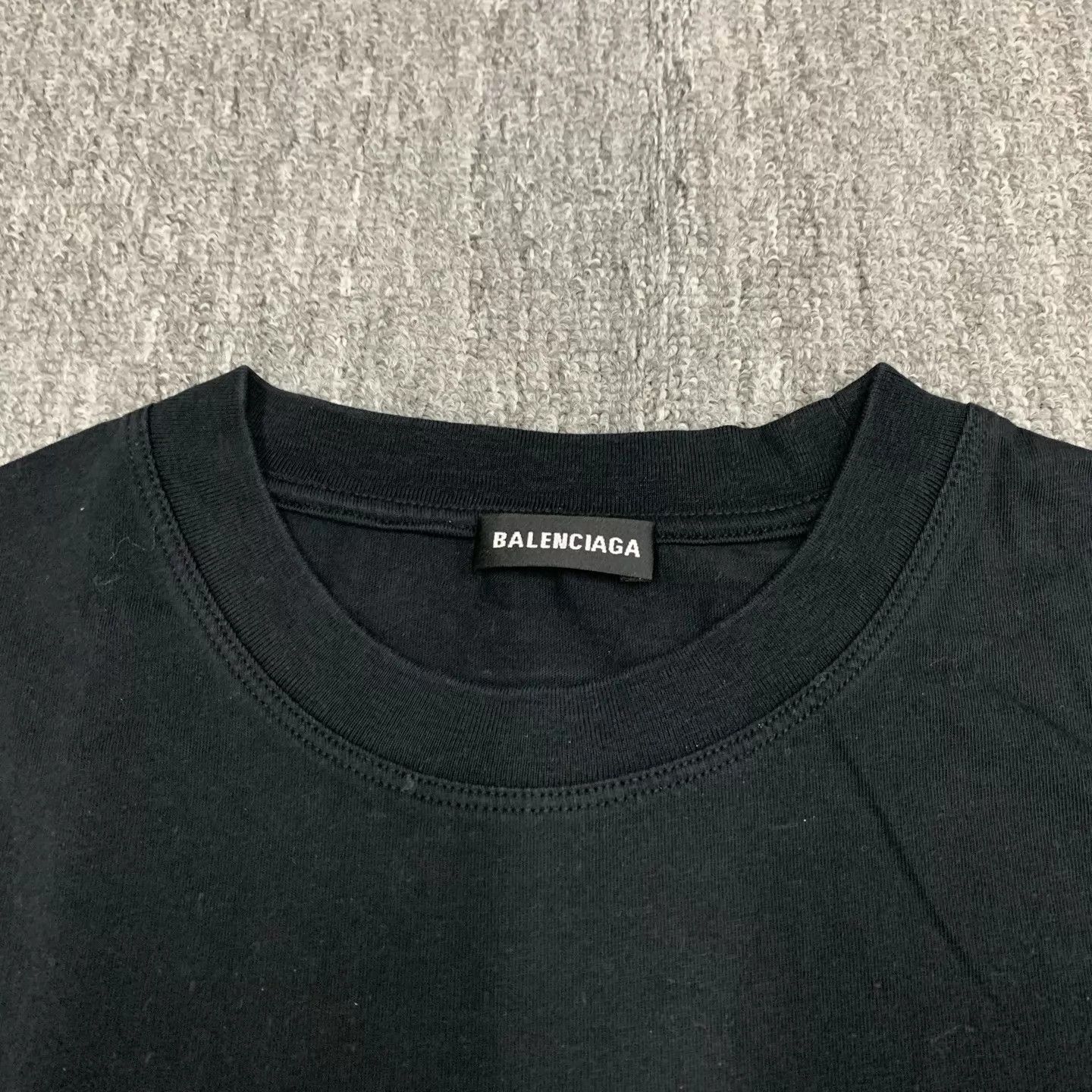Balenciaga Balenciaga Black Back Logo Short Sleeve Tee S Size S / US 4 / IT 40 - 7 Thumbnail