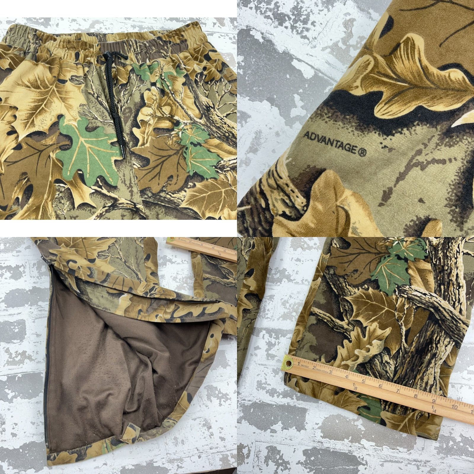 Walls VINTAGE Walls Camos Pants Men Large 32x30 Baggy Woods Advantage Water Pruf Leafs Lined Size US 33 - 8 Thumbnail