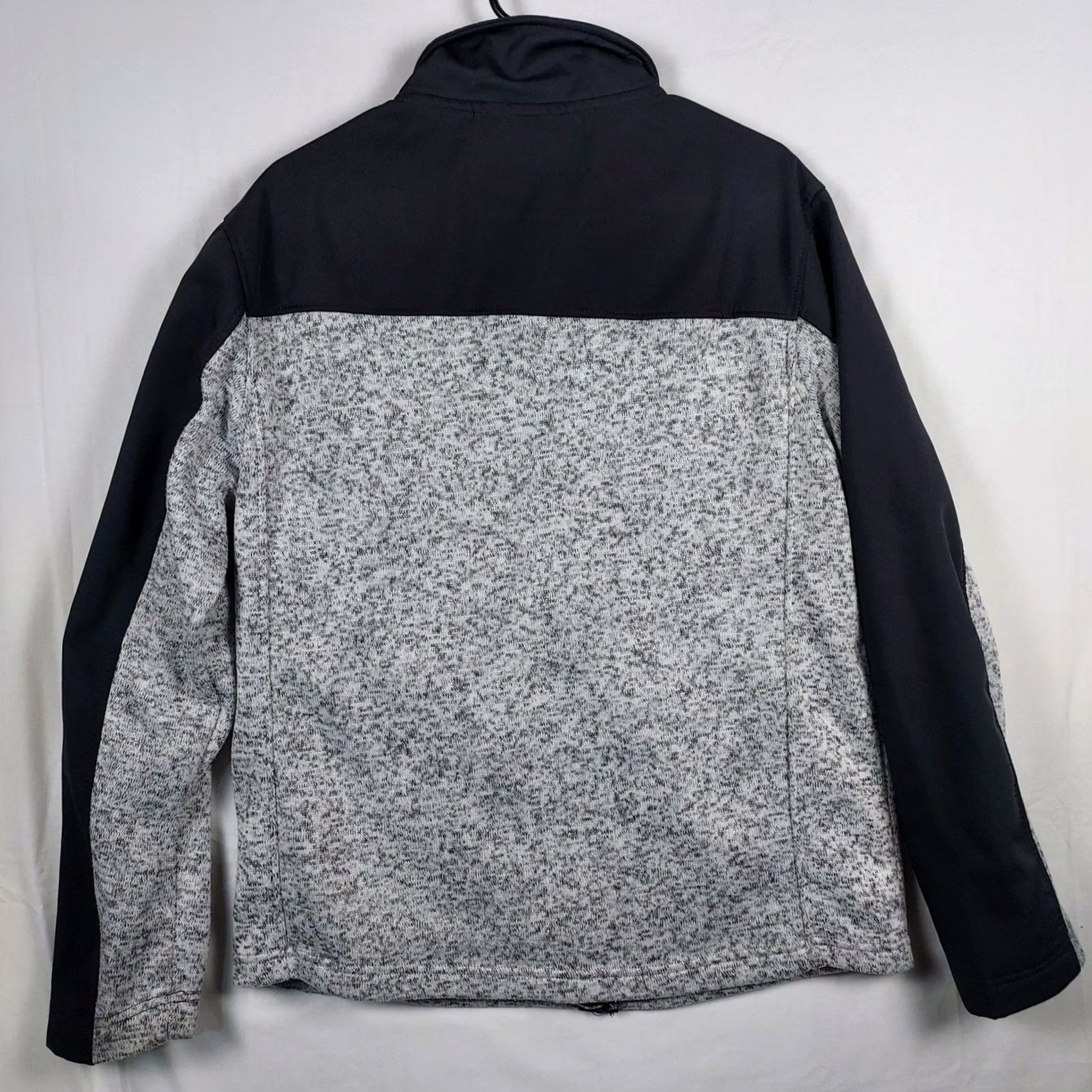 Reebok Reebok Mens Large Full Zip Fleece Jacket Gray Black Hooded Athletic Activewear Shirt? Size US L / EU 52-54 / 3 - 2 Thumbnail