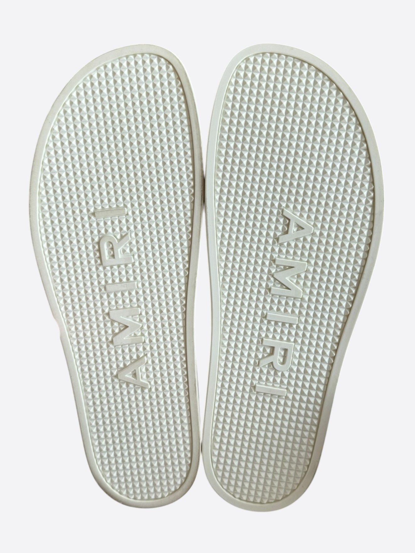 Amiri Amiri White Logo Rubber Slides Size US 15 / EU 48 - 7 Thumbnail