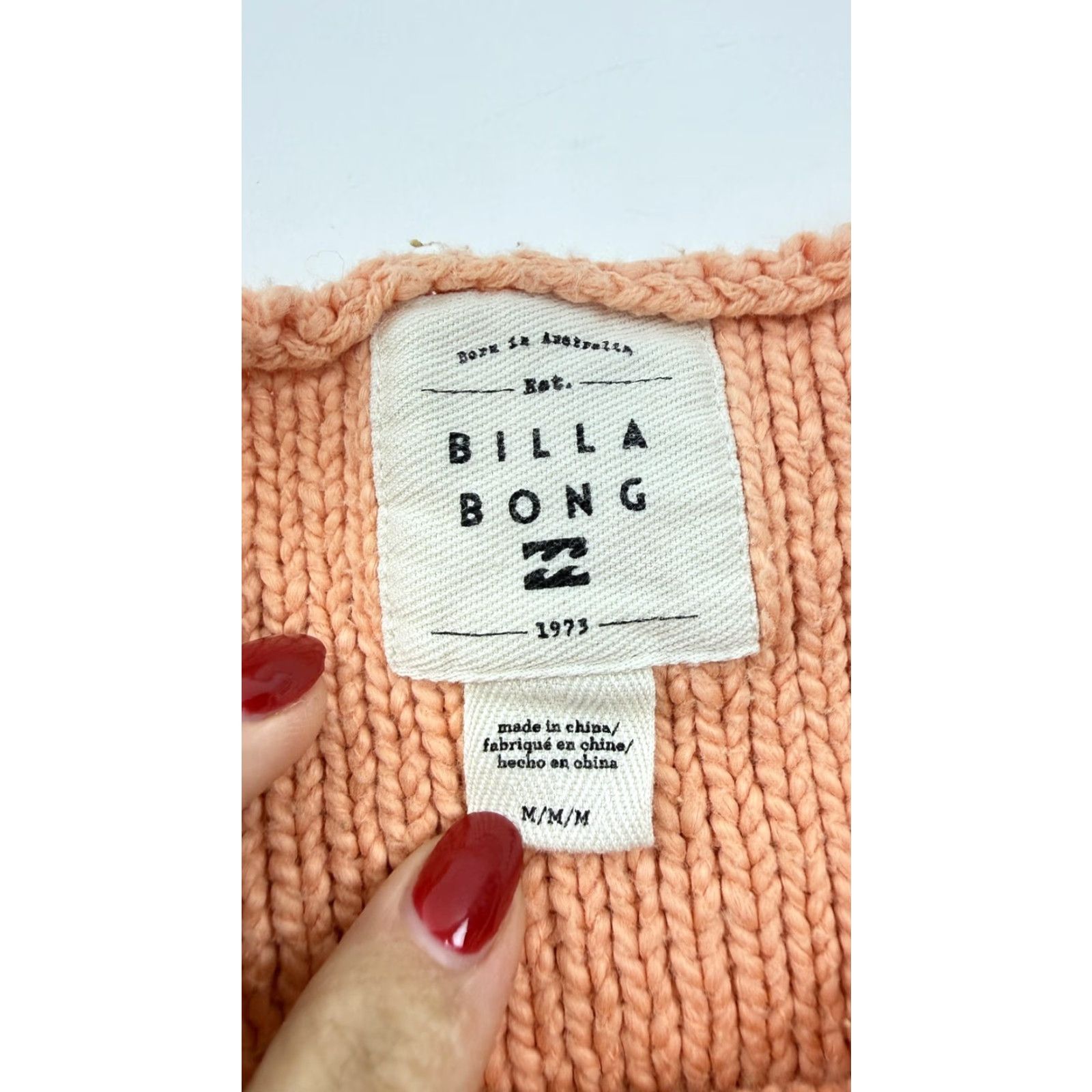 Billabong Billabong Sweater Womens Medium Multicolor Stripe Knit Pullover Cropped Crewneck Size M / US 6-8 / IT 42-44 - 4 Thumbnail