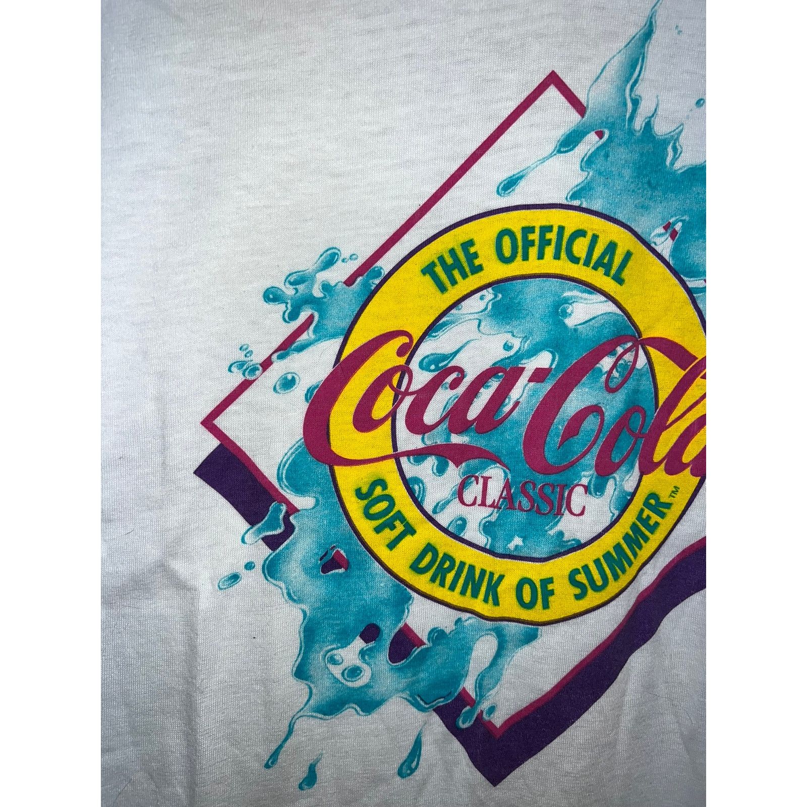 Vintage Vintage Coca Cola Shirt Soft Drink Of Summer Coke Tee 80s M Size US S / EU 44-46 / 1 - 3 Thumbnail
