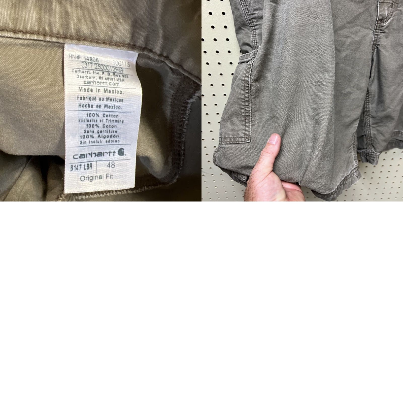 Carhartt Carhartt Shorts Cargo Workwear Mens Size 48 Brown Original Fit 10in Inseam Canvas Cotton Pockets Logo Front Flat Front Size US 32 / EU 48 - 8 Thumbnail