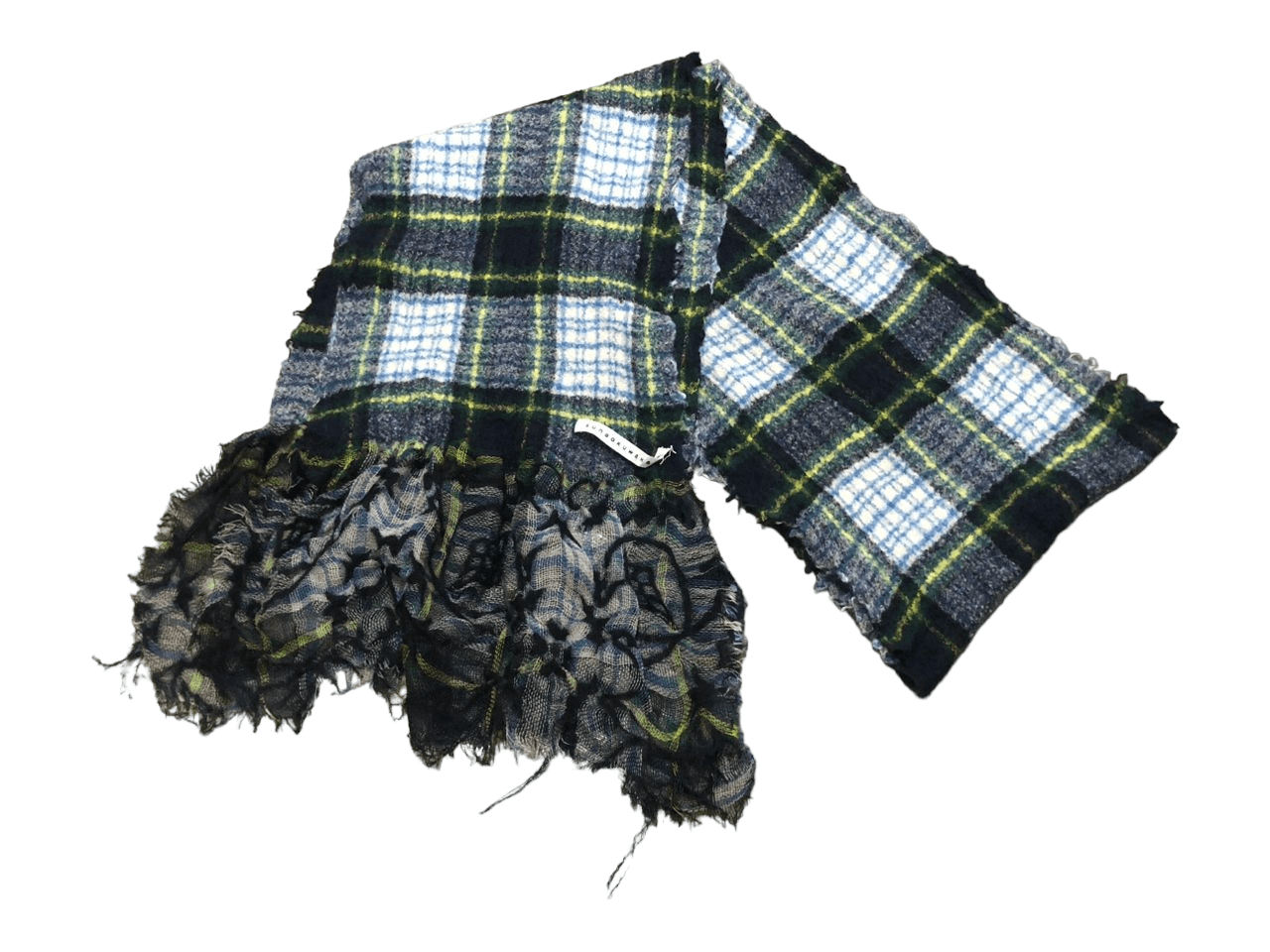 Sunao Kuwahara SunoaKuwahara Green Tartan Scarf Muffler Nice Design Size ONE SIZE - 3 Thumbnail