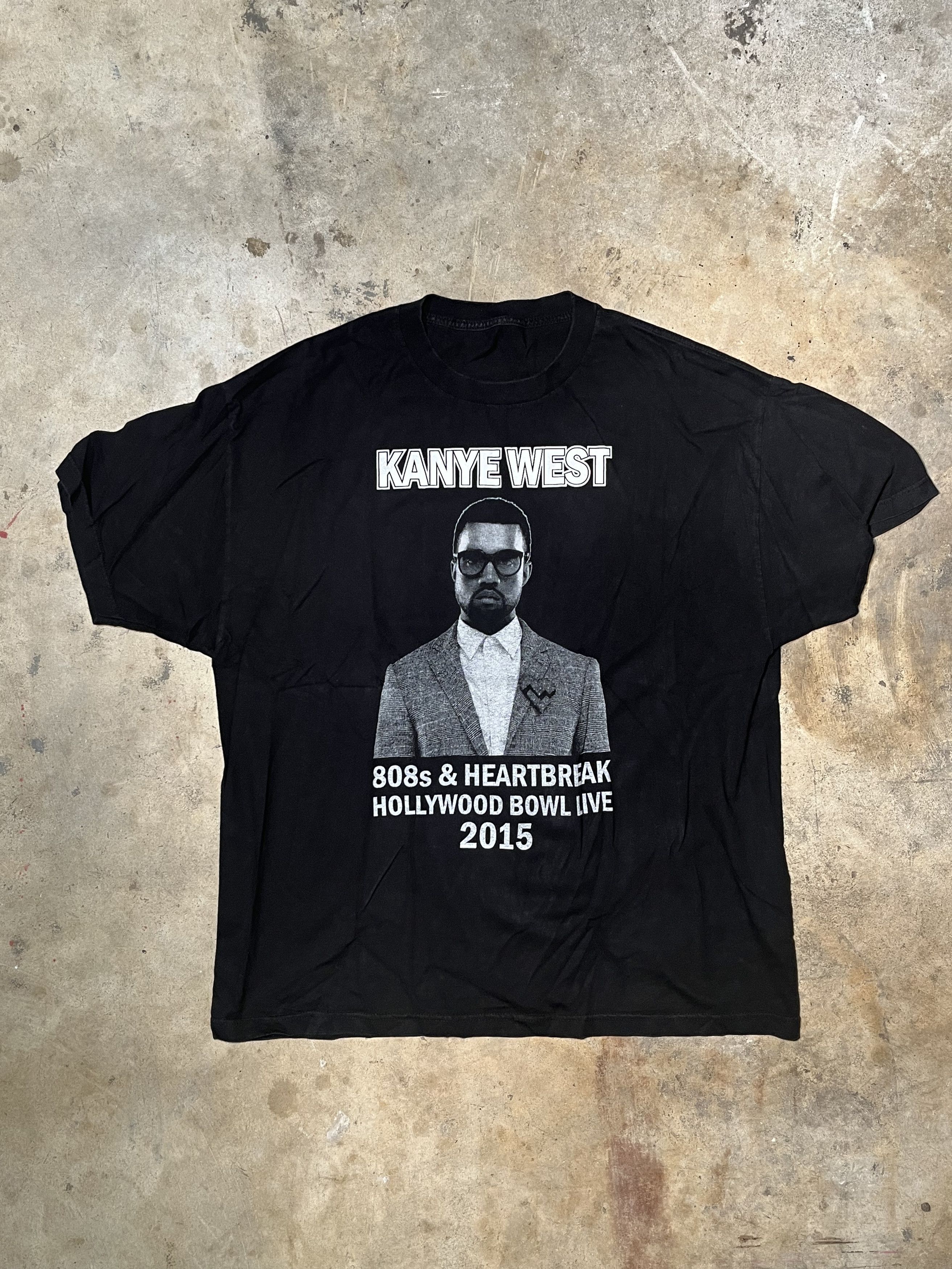 Vintage Kanye West 808s & Heartbreak 2015 Hollywood Bowl Live Tee 