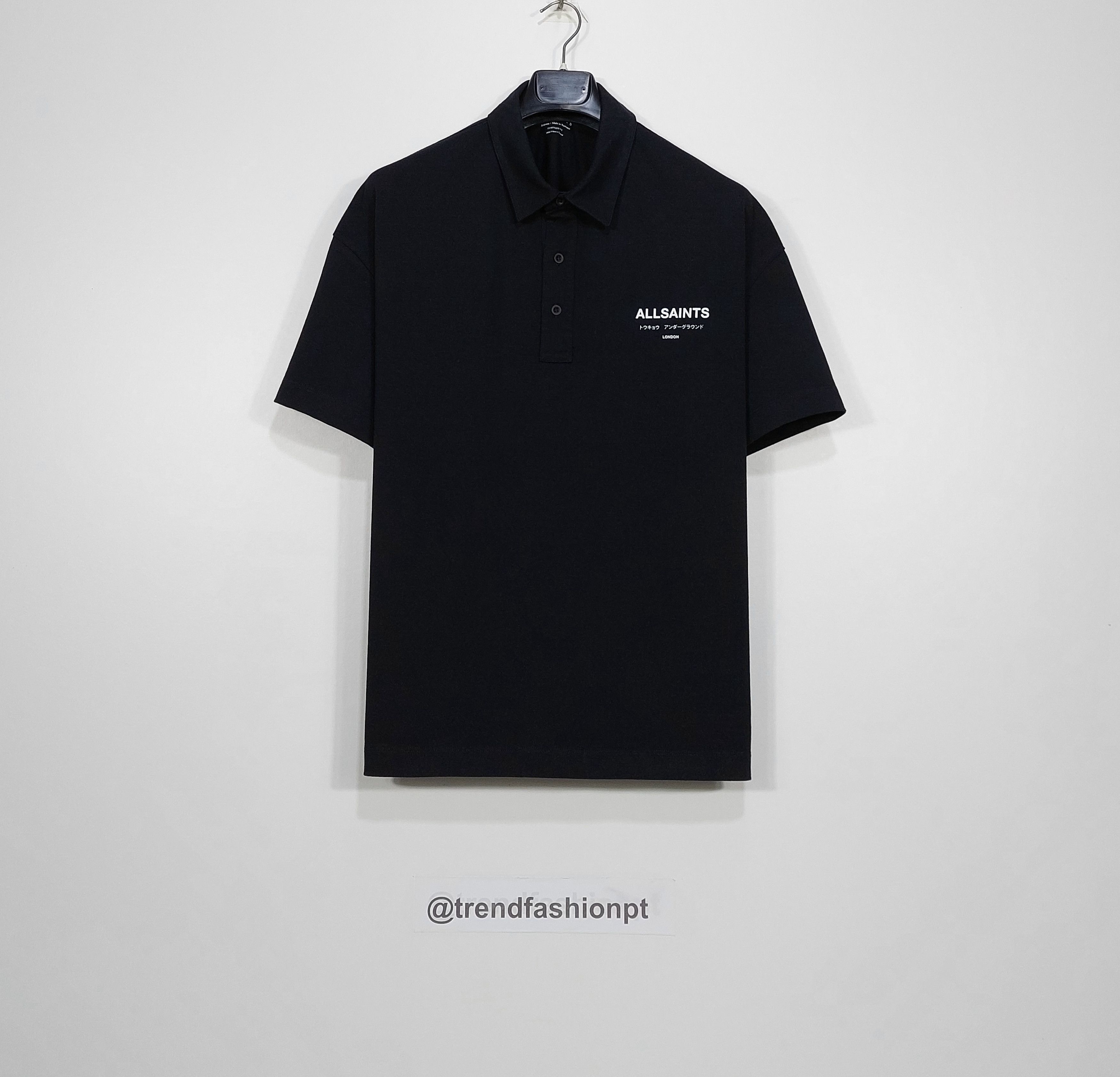 Allsaints underground polo shirt - black M Size US M / EU 48-50 / 2 - 1 Thumbnail