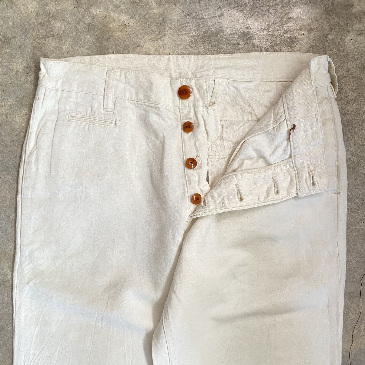 Vintage Sanca Buckle Back Fly Button Pants