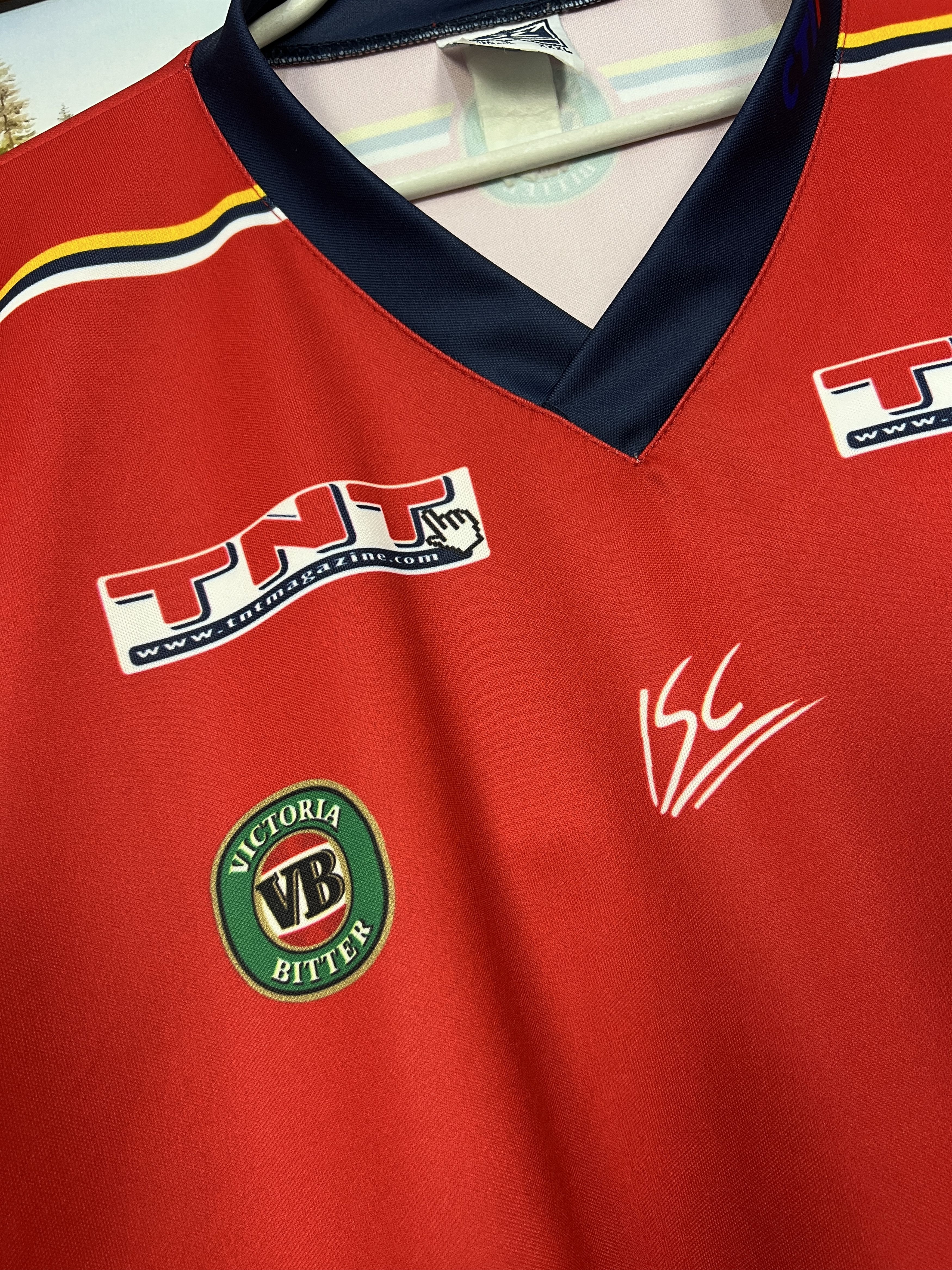 Vintage Vintage 2000's London Broncos ISC Rugby Union Jersey Mens Size US XXL / EU 58 / 5 - 4 Thumbnail