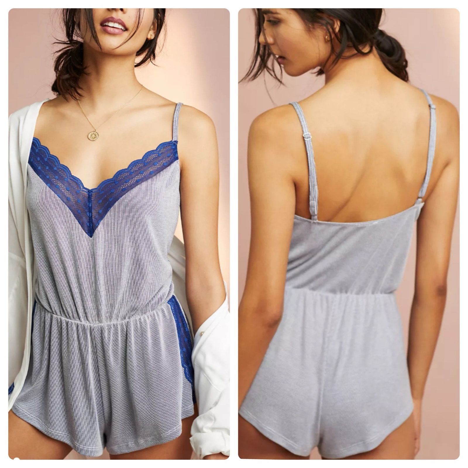 Cosabella Anthropologie COSABELLA Sweet Dreams Lace Dot Sleep Romper Grailed