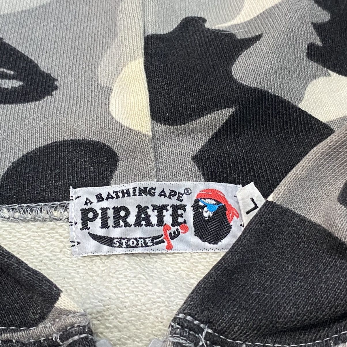 Bape Bape Zip Hoodie Gray Snow Camo Pirate Size US L / EU 52-54 / 3 - 2 Thumbnail