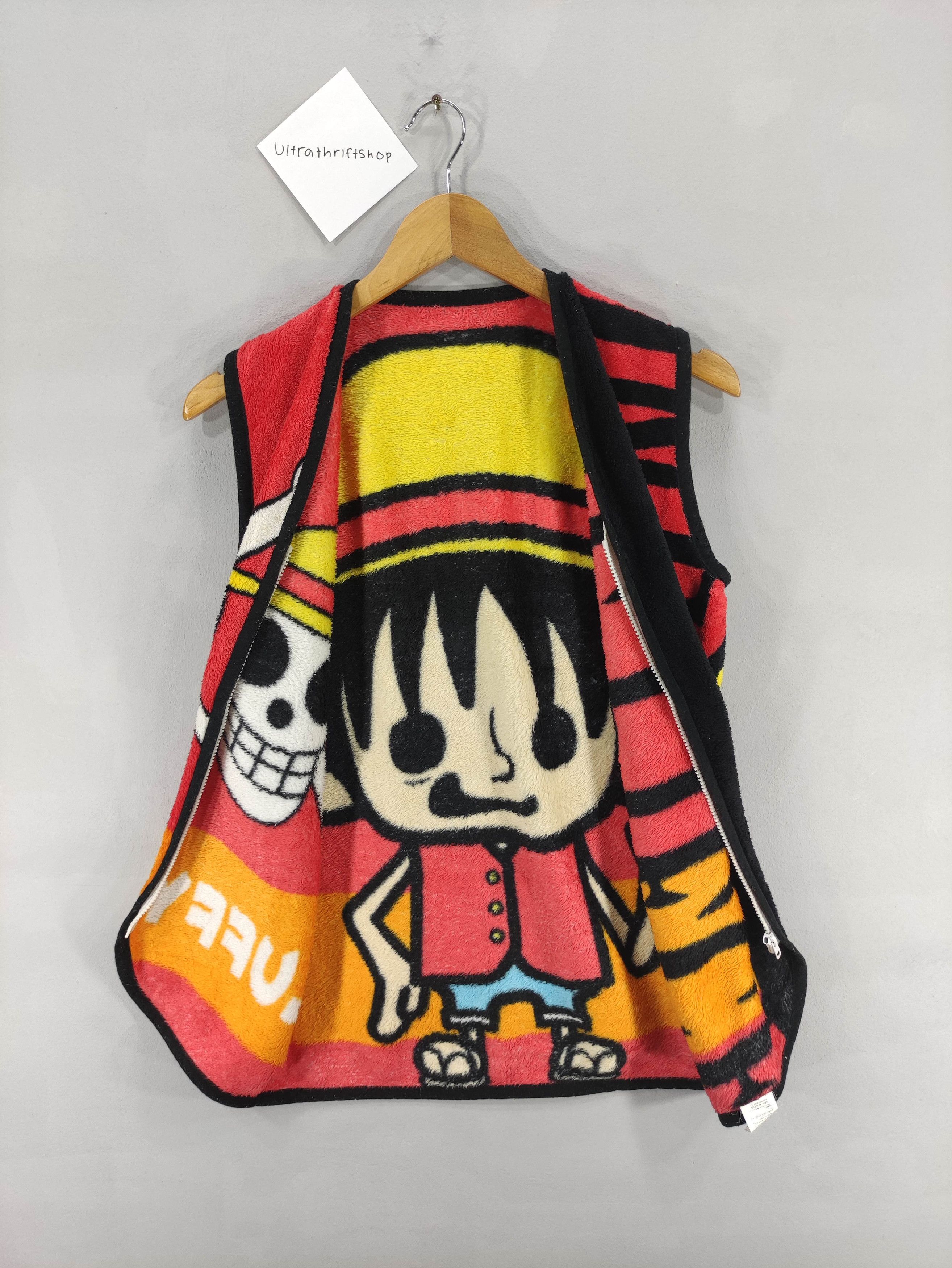 One Piece Vintage One Piece Full Print Zipper Vest Fleece Size US S / EU 44-46 / 1 - 6 Thumbnail