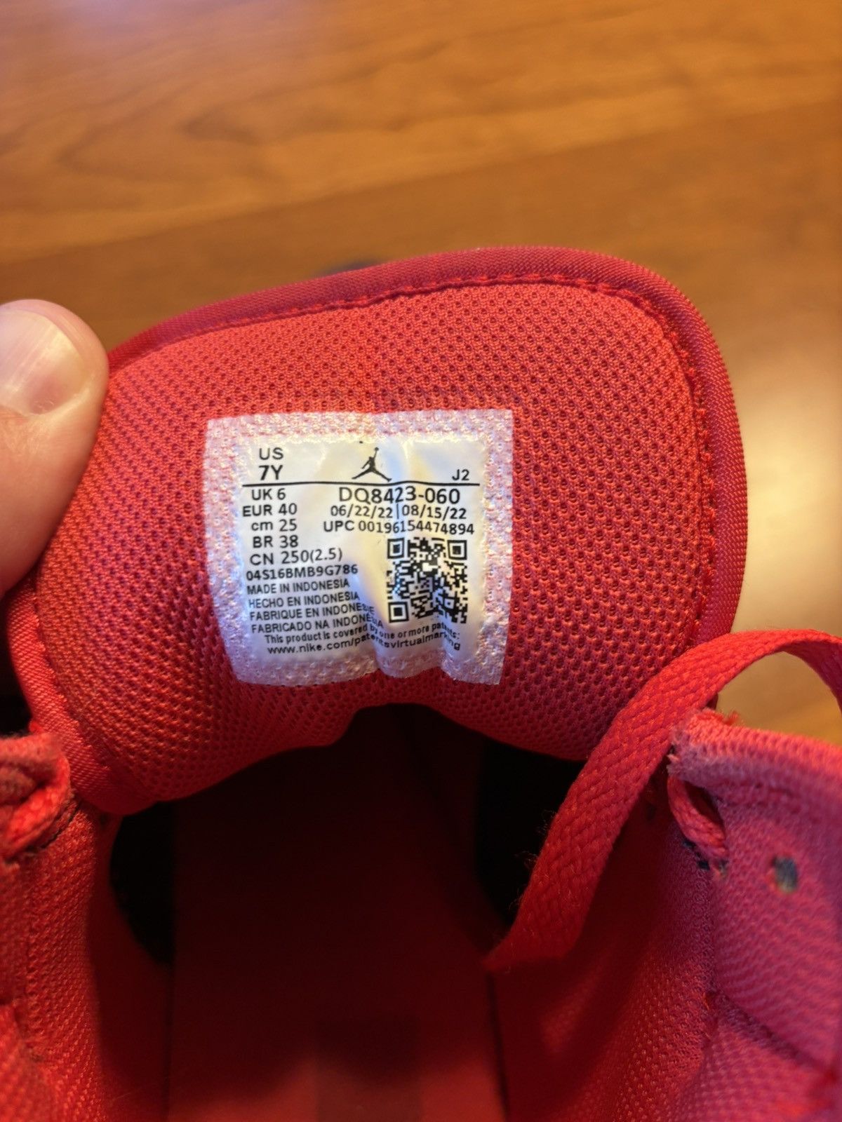 Nike Kids Air Jordan 1s Size US 7 / EU 40 - 6 Thumbnail