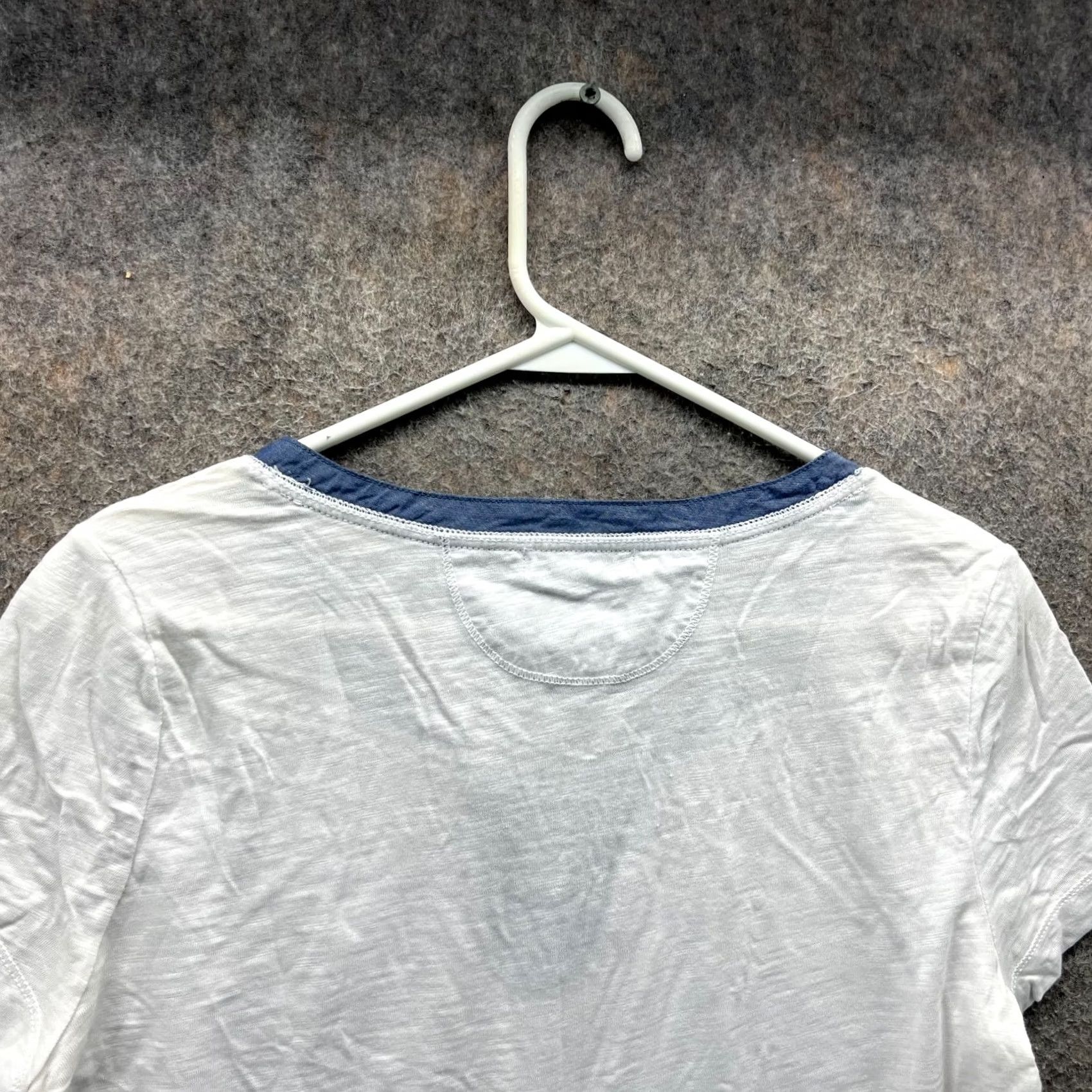 Ralph Lauren Ralph Lauren Shirt Womens Small White Blue Lace Up Pocket Cotton LRL Denim Shirt, Women, White, Small, Casual, Short Sleeve, Button Size S / US 4 / IT 40 - 5 Thumbnail