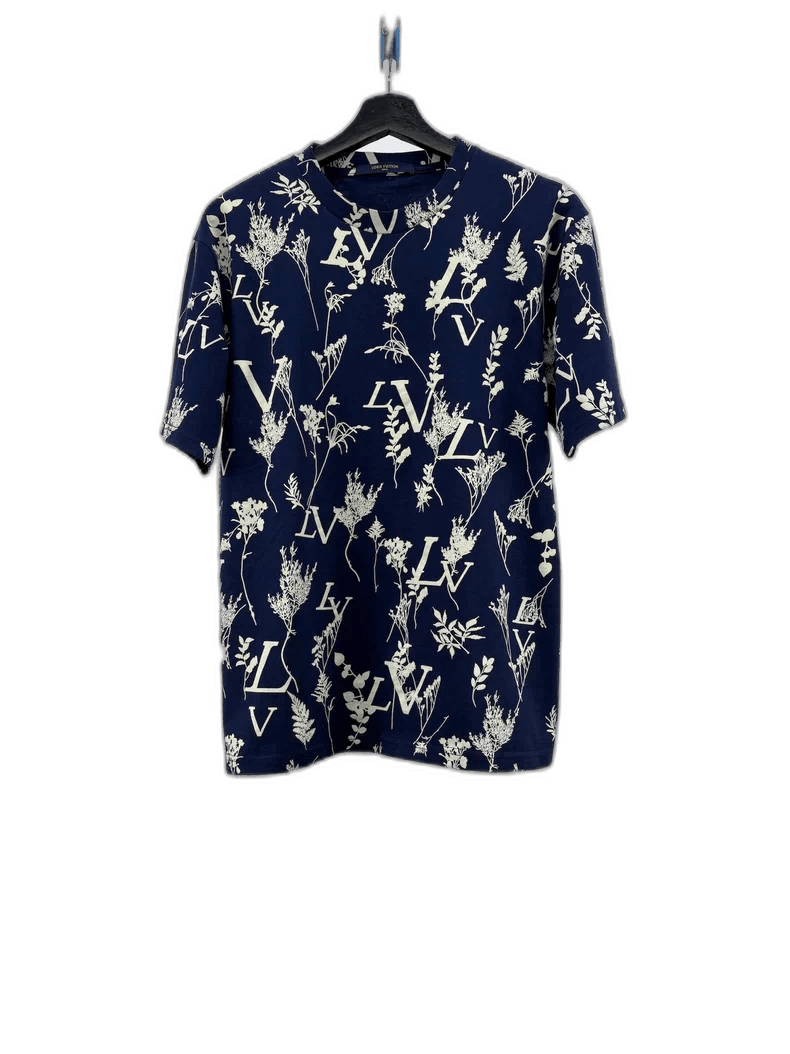 Louis Vuitton Louis Vuitton Short Sleeve Deep Blue T -2505 Size US S / EU 44-46 / 1 - 1 Thumbnail