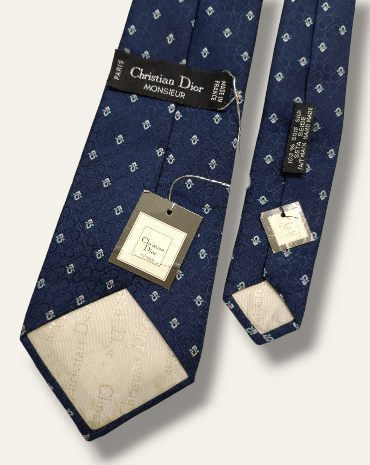Dior × Vintage Christian Dior Monogram Tie Size ONE SIZE - 3 Thumbnail