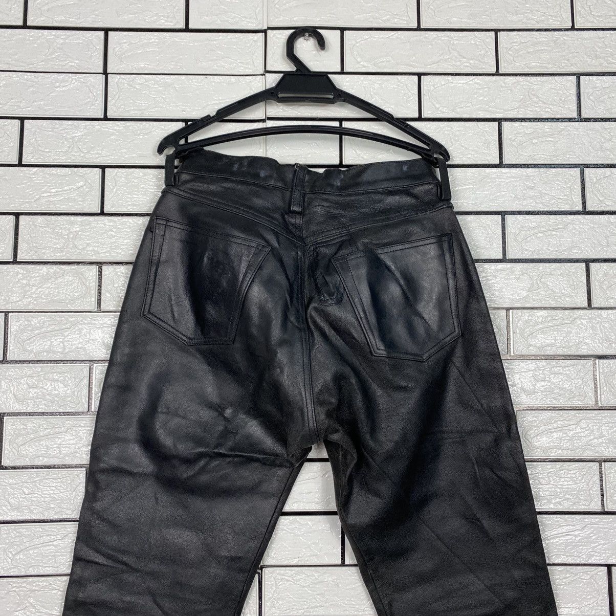 Japanese Brand Vintage Leather Pants Racing Wear Issey Miyake Size US 28 / EU 44 - 12 Thumbnail