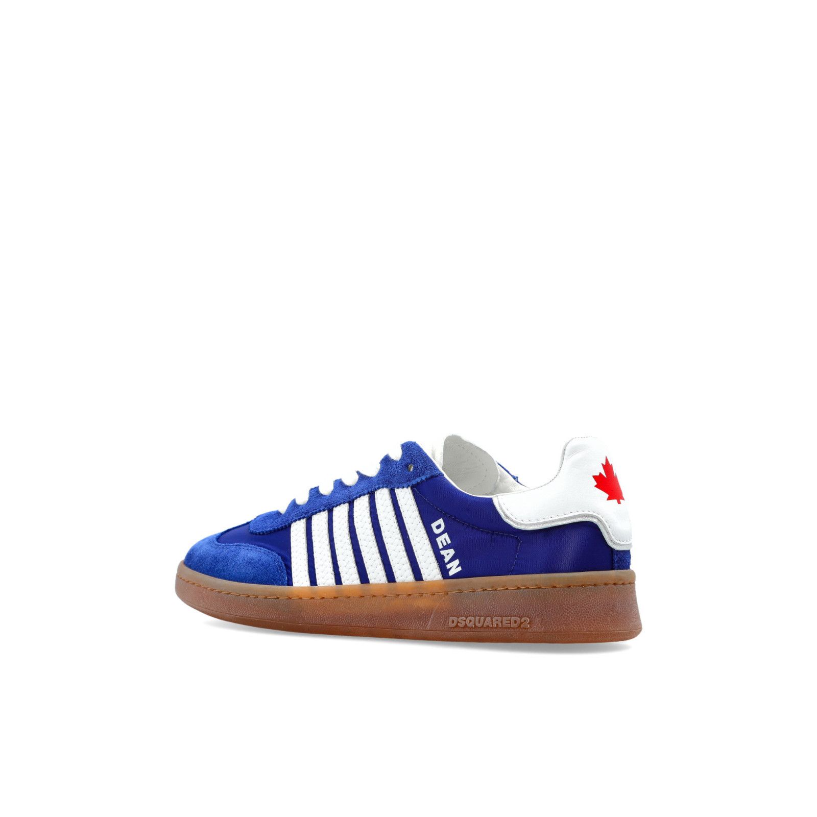 DSQUARED2 Boxer Blue Leather Sneakers New And Authentic (Men